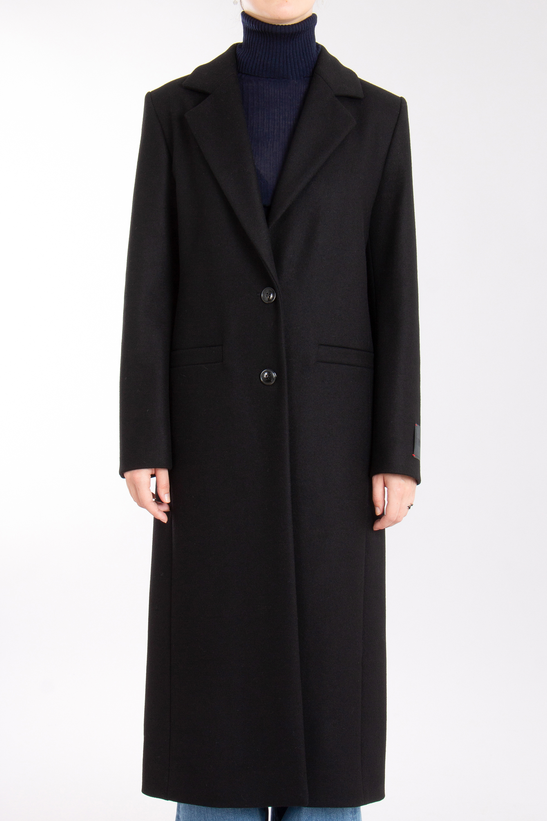 HUGO Virgin Wool Blend Coat Mojeni