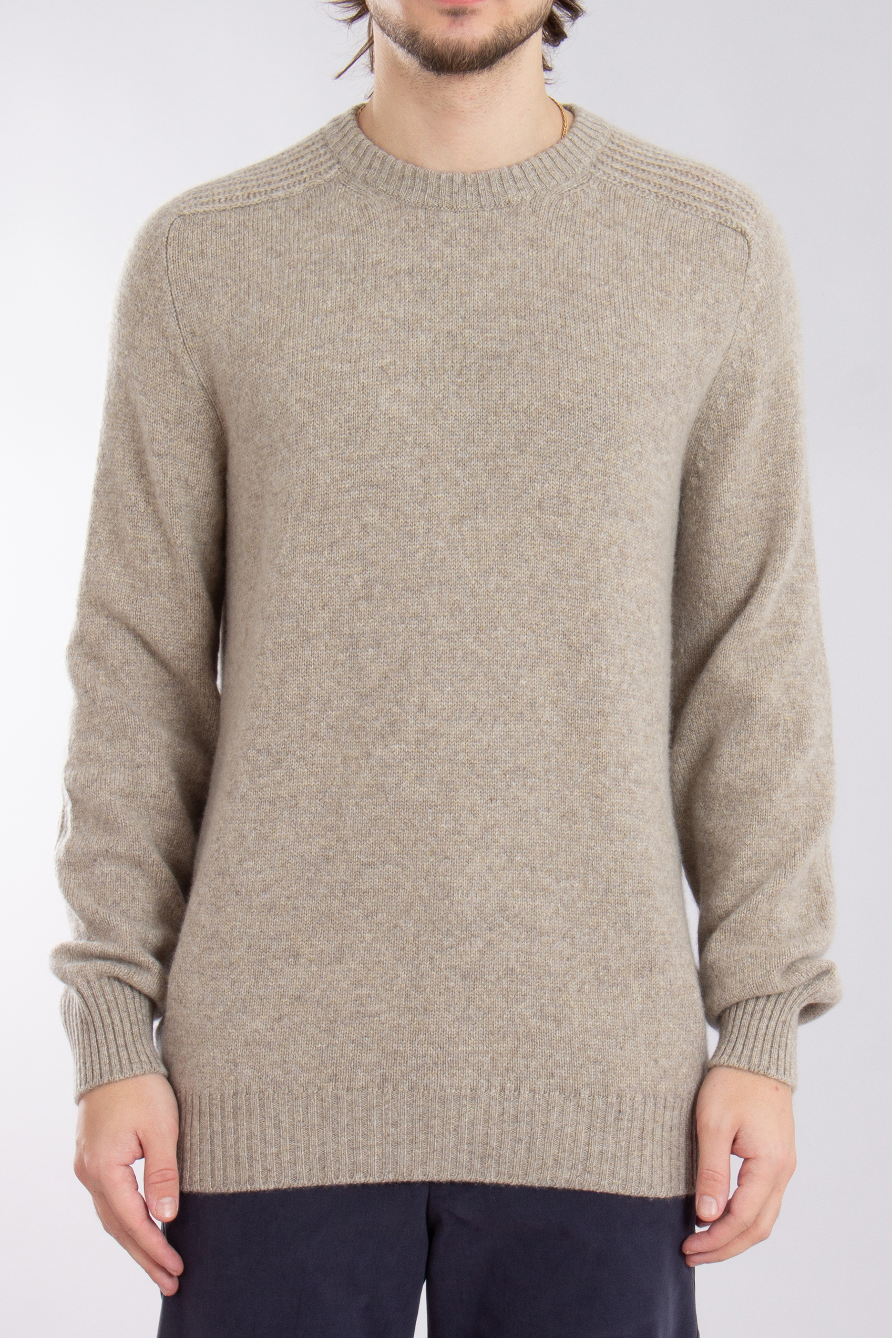 SEASE Coarsehair Cashmere Round Neck Sweater