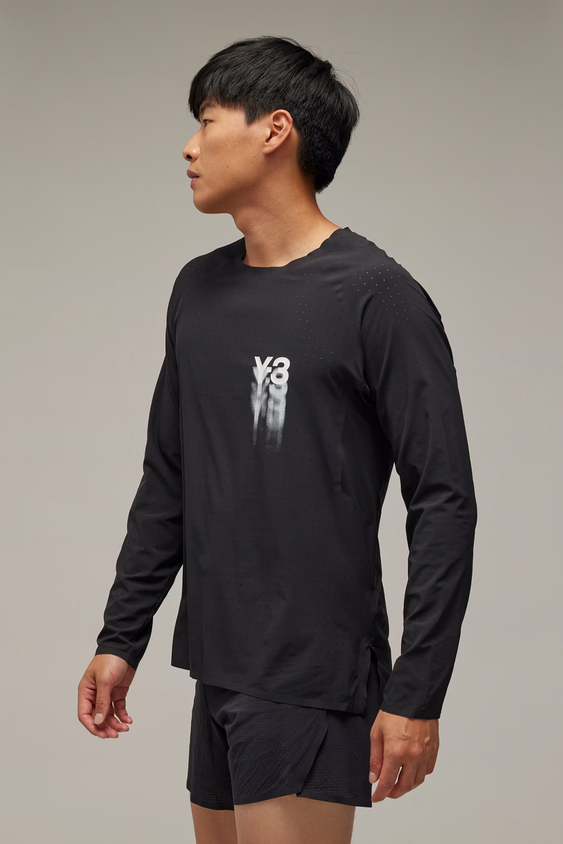 Y-3 Recycled Woven Stretch Running Long Sleeve T-Shirt