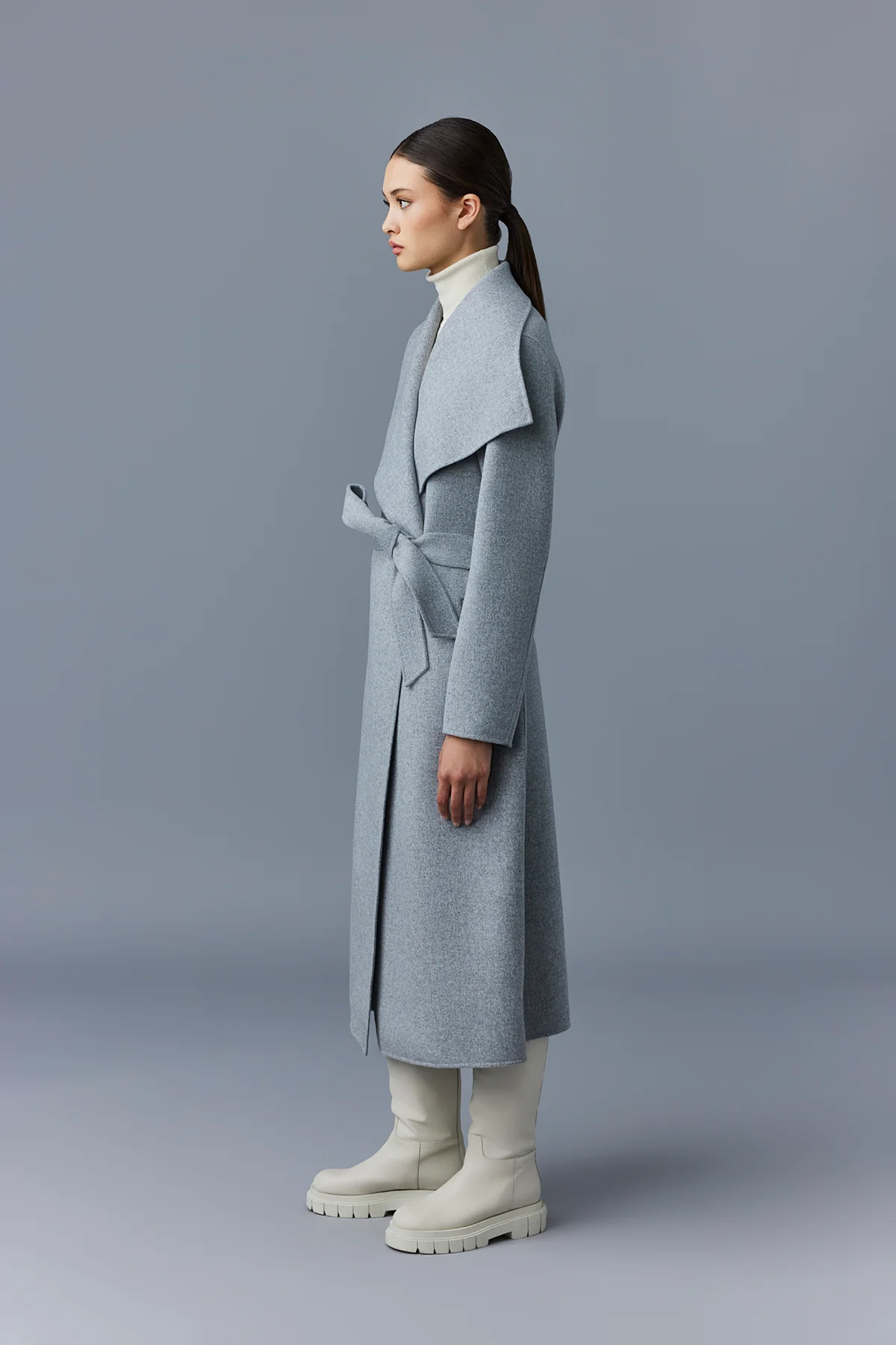 MACKAGE Double-Face Wool Wrap Coat Mai-Cn