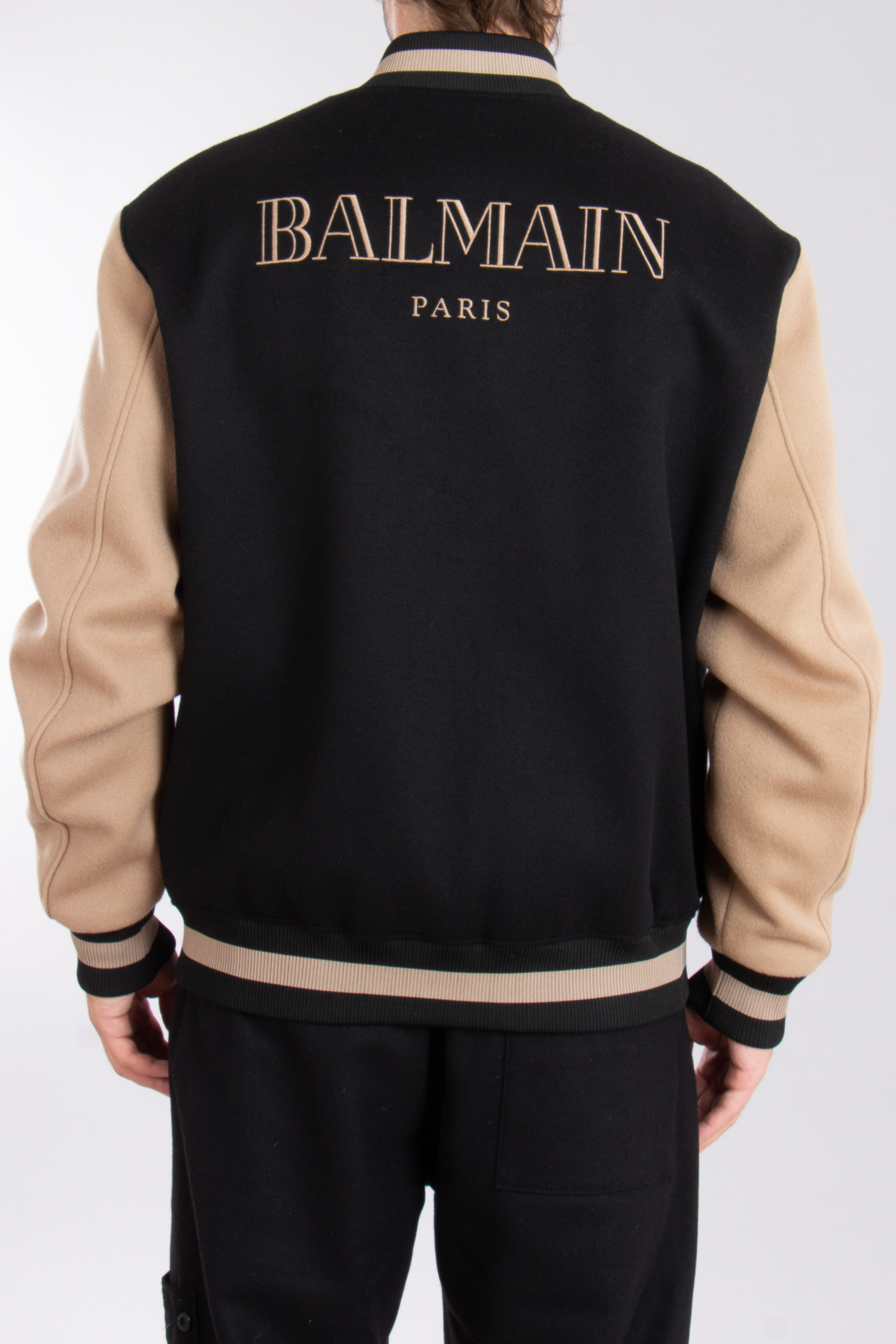 BALMAIN Virgin Wool-Cashmere Blend Teddy Jacket