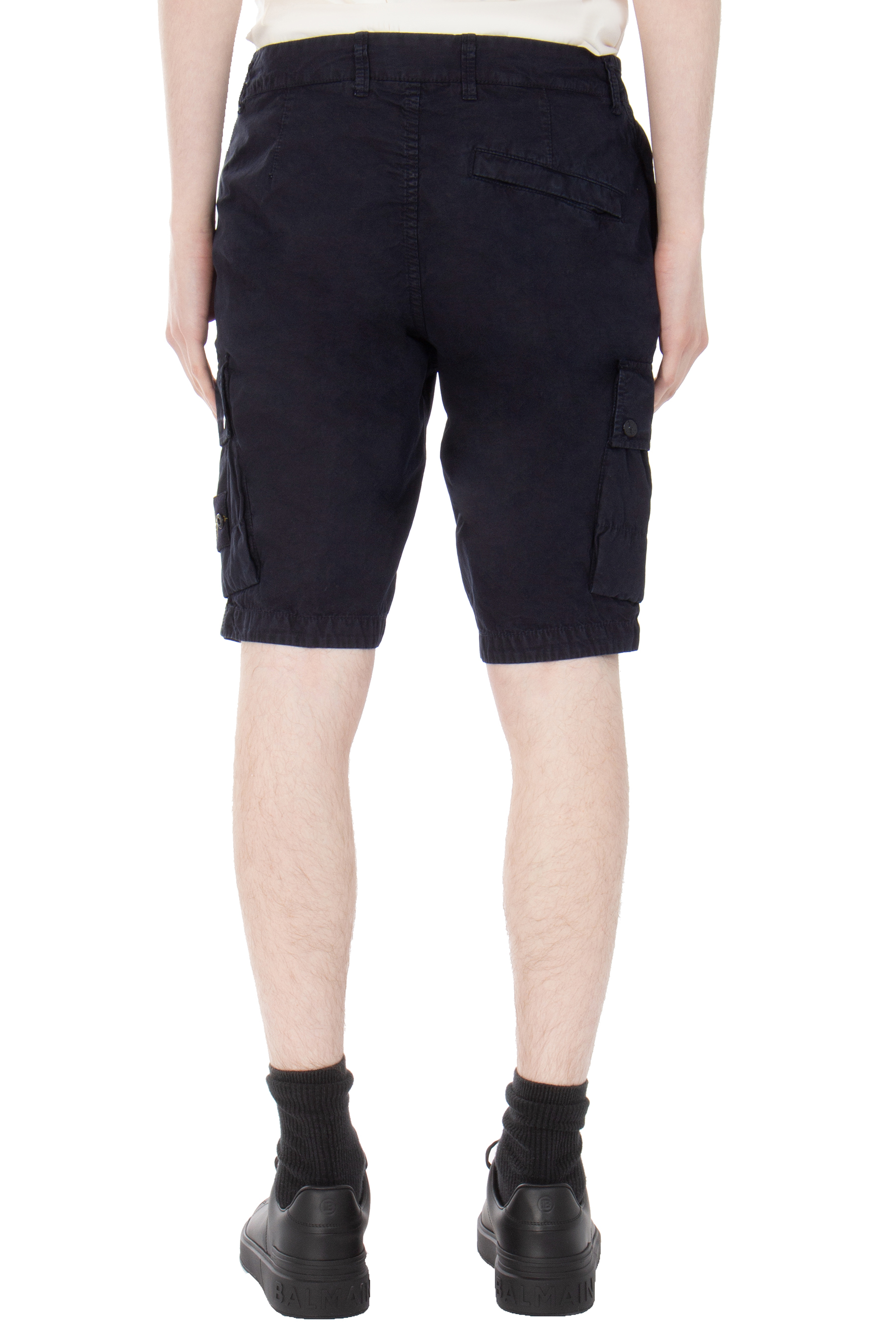 STONE ISLAND Slim Fit Cotton Bermuda Shorts