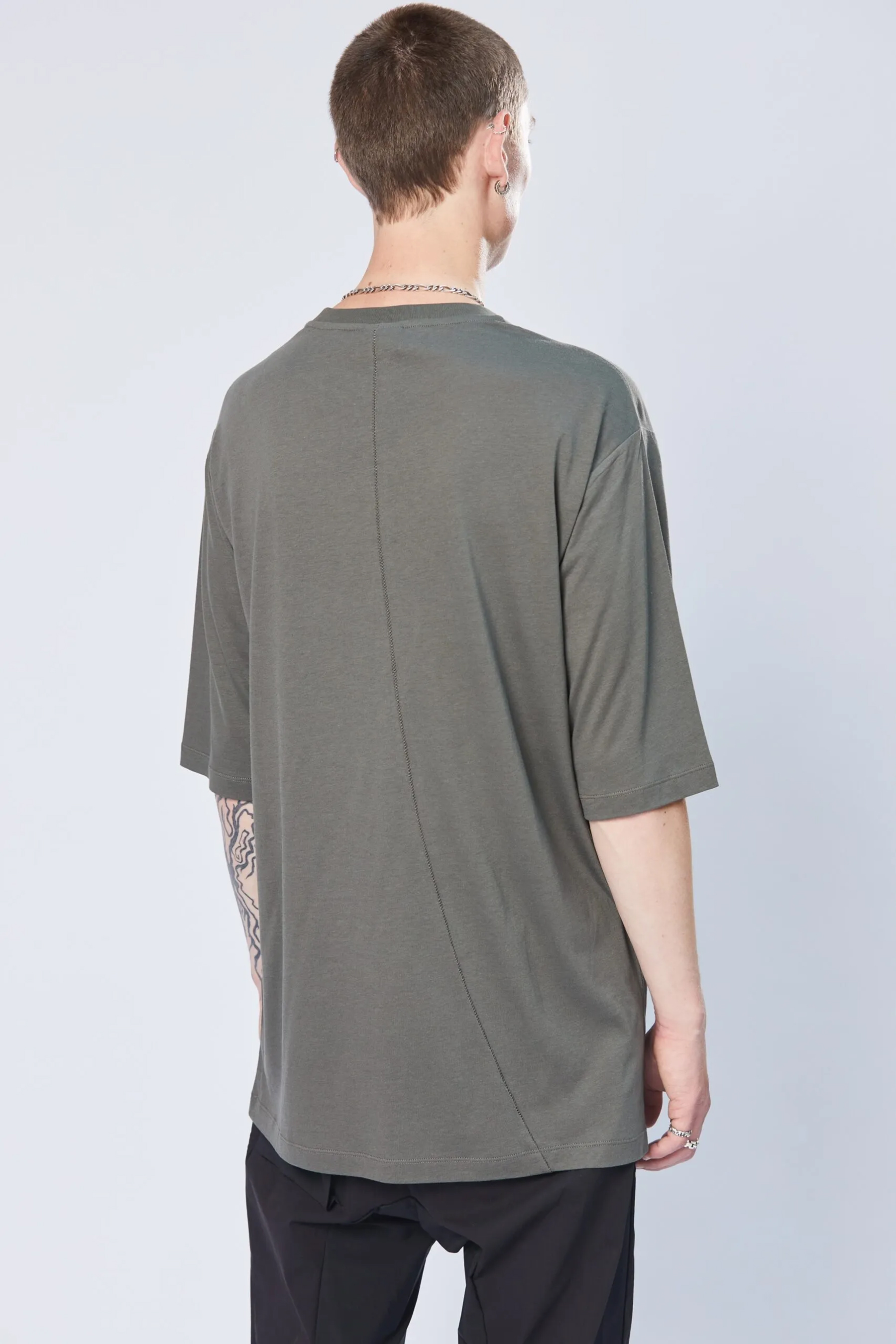 THOM KROM Round Neck Cotton Modal Blend T-Shirt