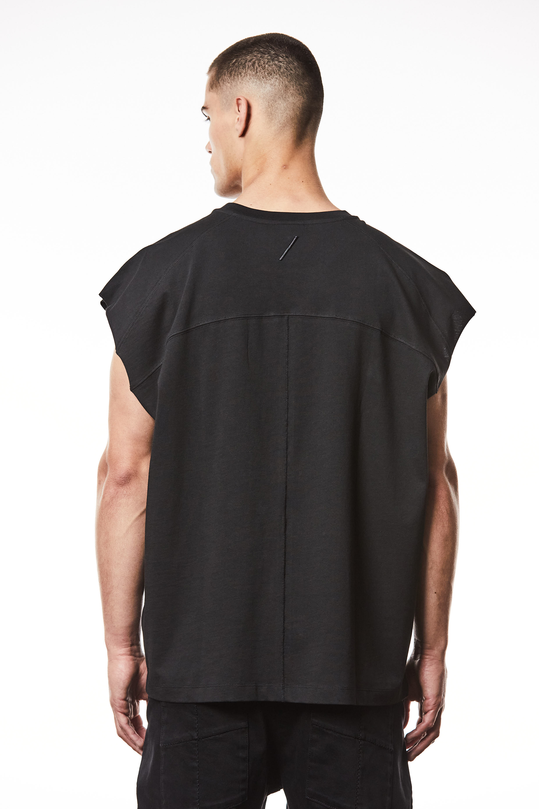 THOM KROM Oversized Cotton Jersey Tank Top