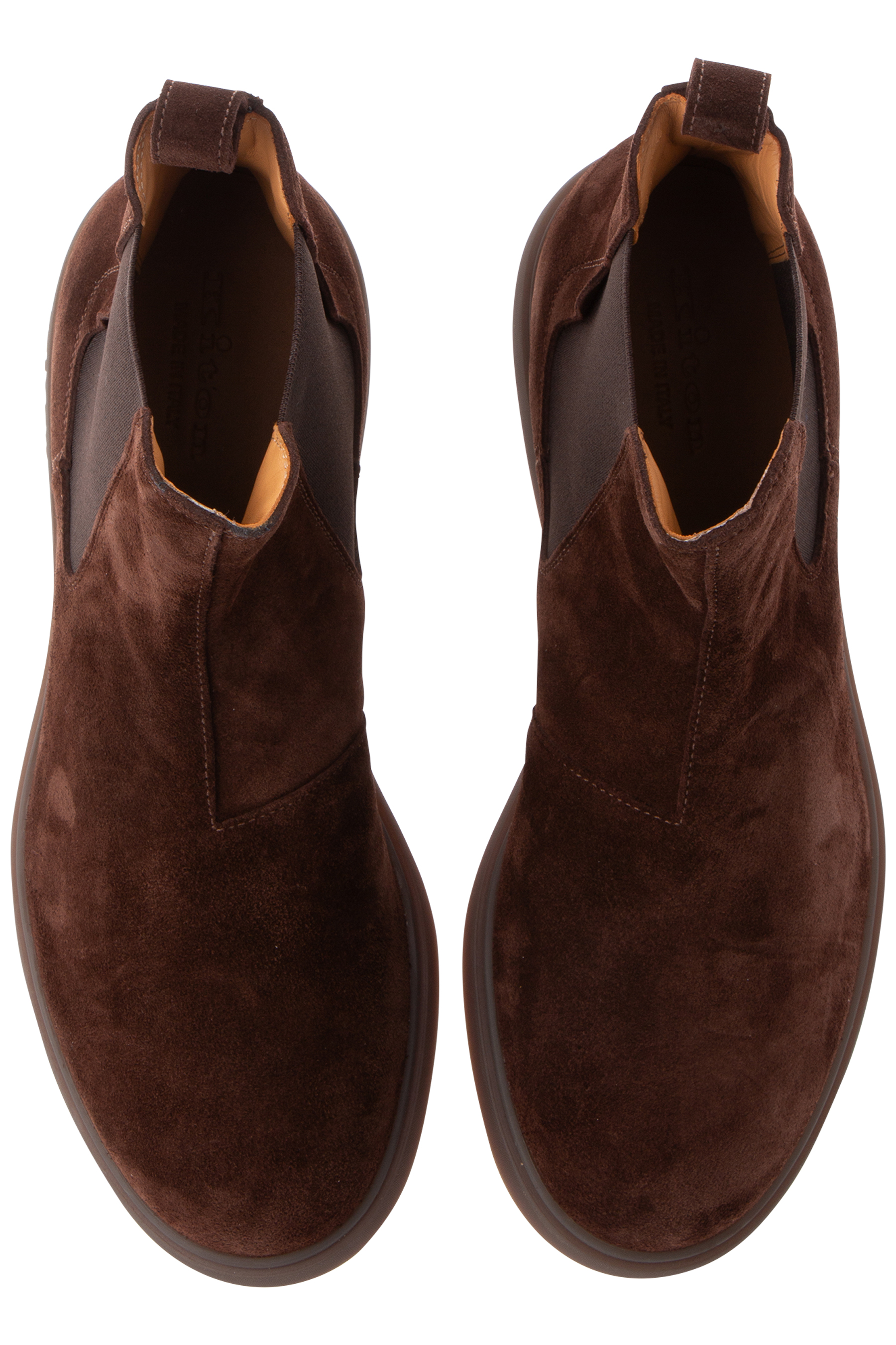 KITON Padded Calf Suede Chelsea Boots