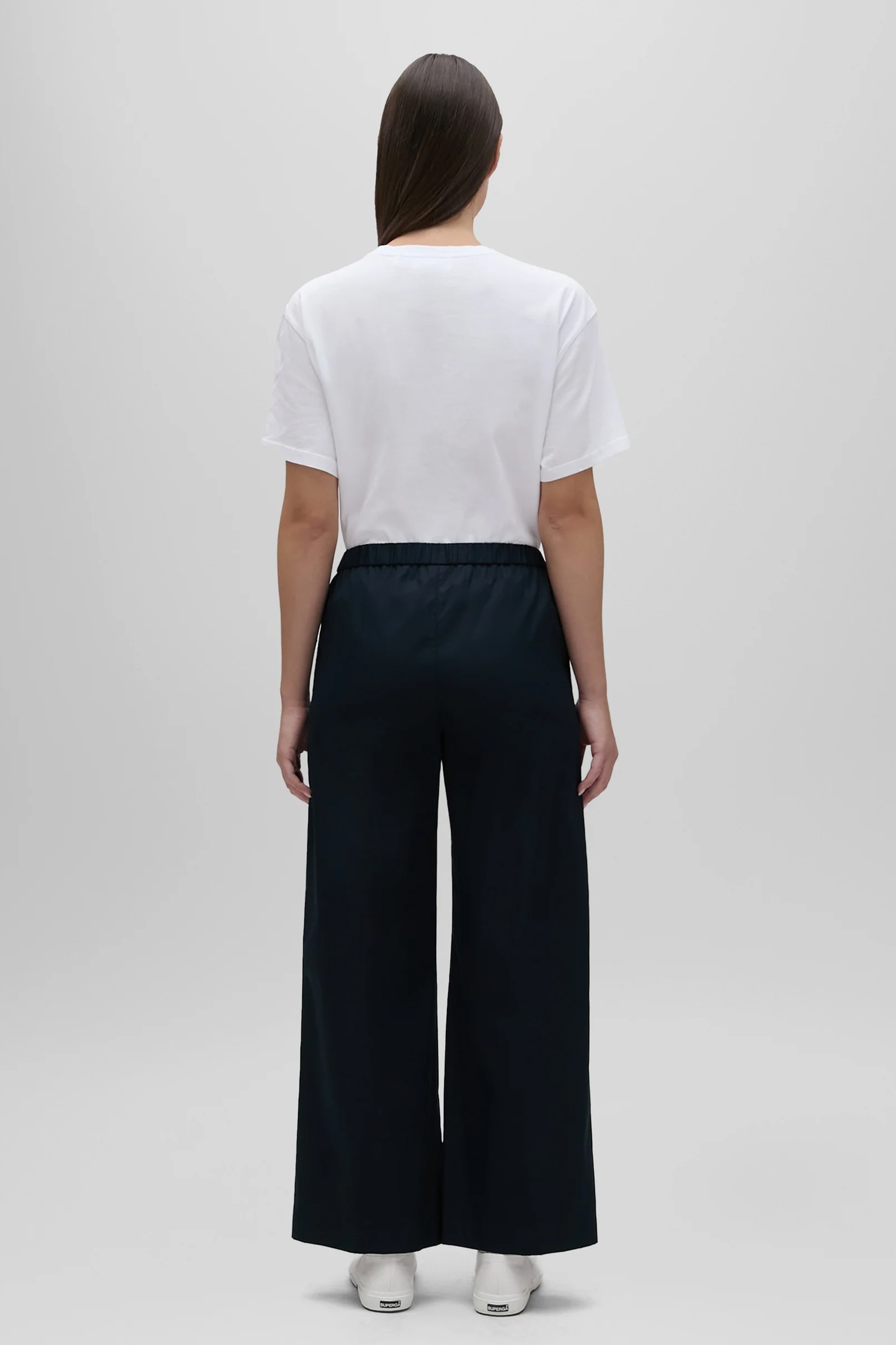 ASPESI Straight Leg Cotton Poplin Pants