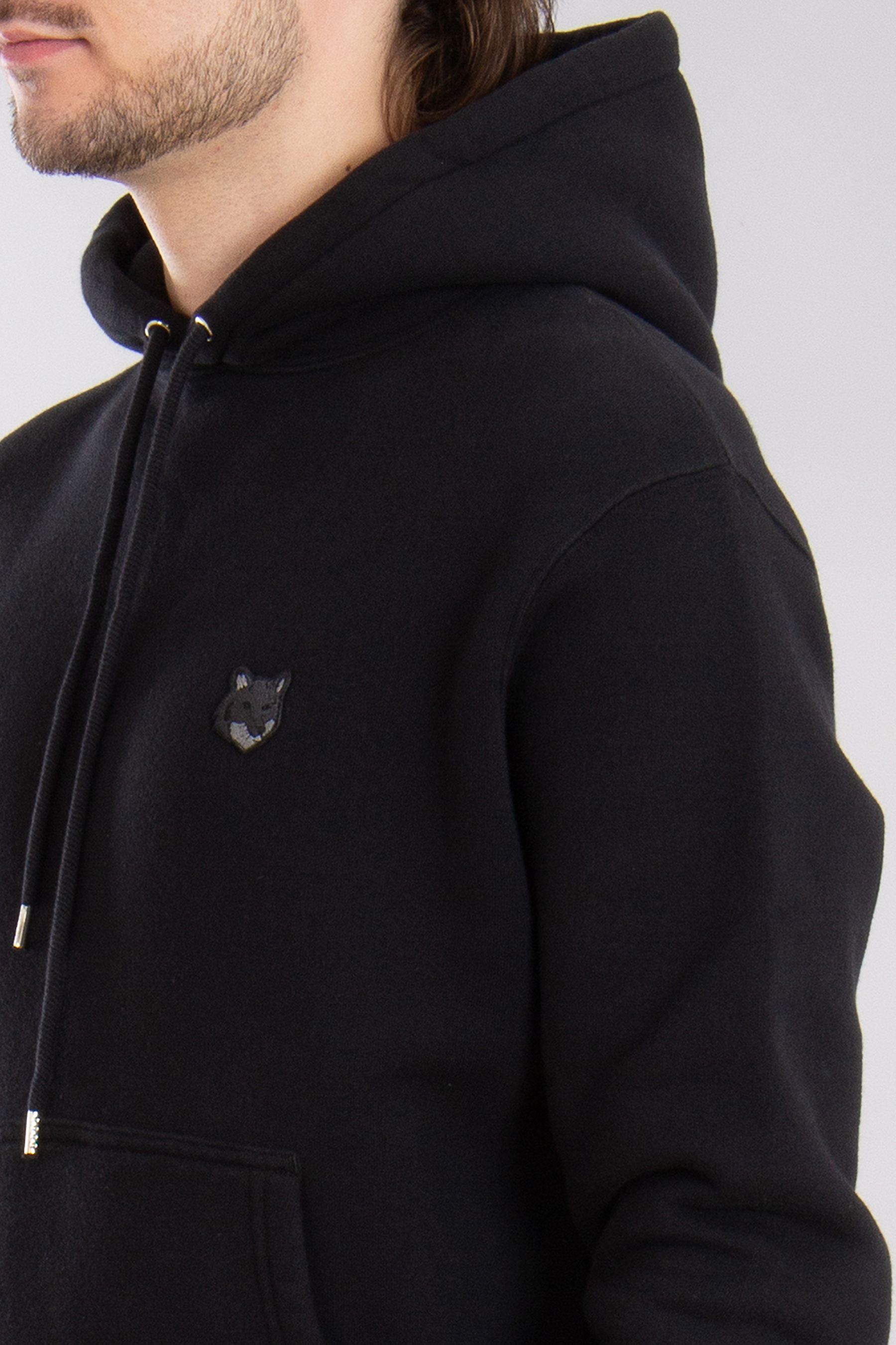 MAISON KITSUNÉ Bold Fox Head Patch Cotton Fleece Hoodie