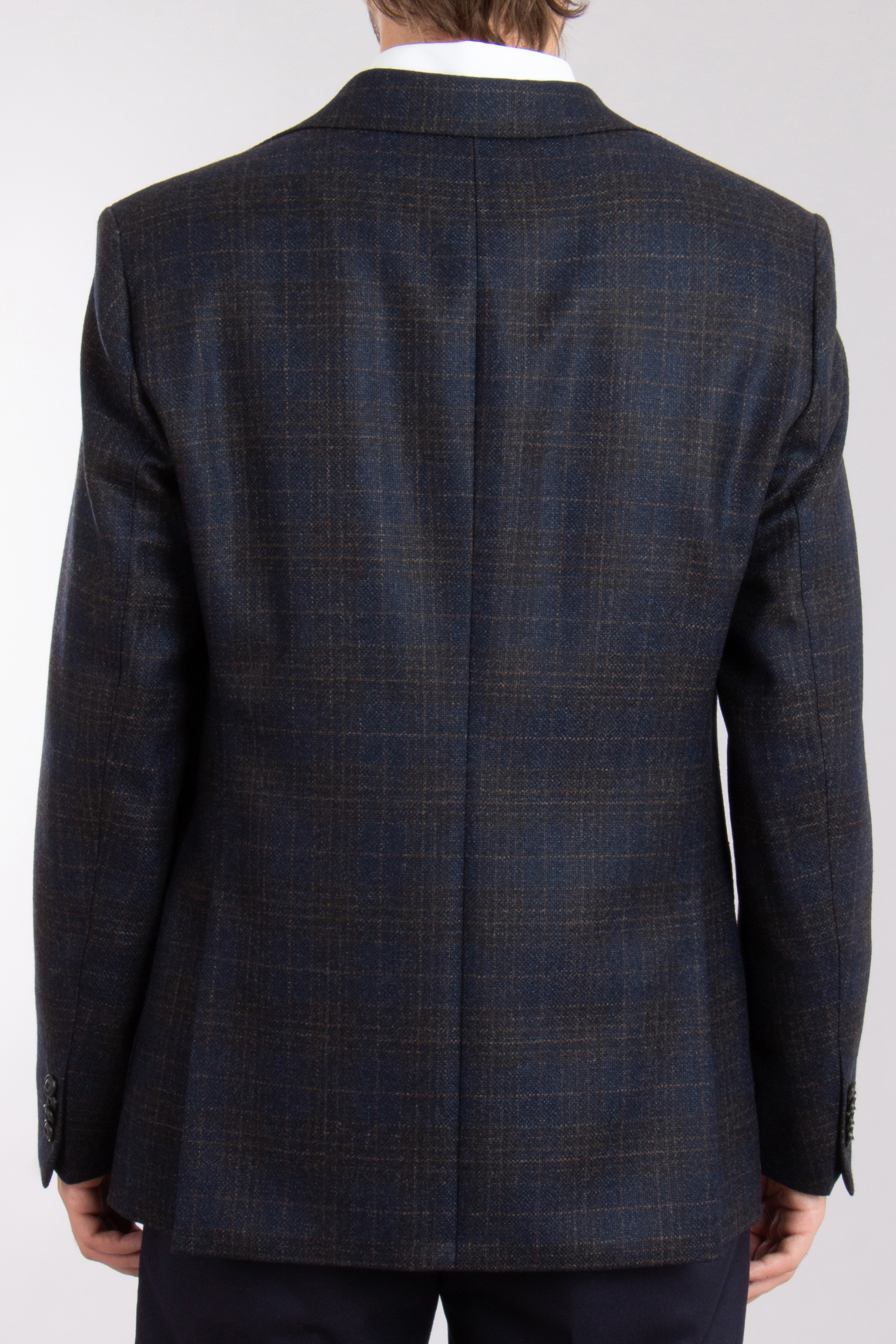 DRESSLER Regular Fit Checked Virgin Wool Jacket Sendrick