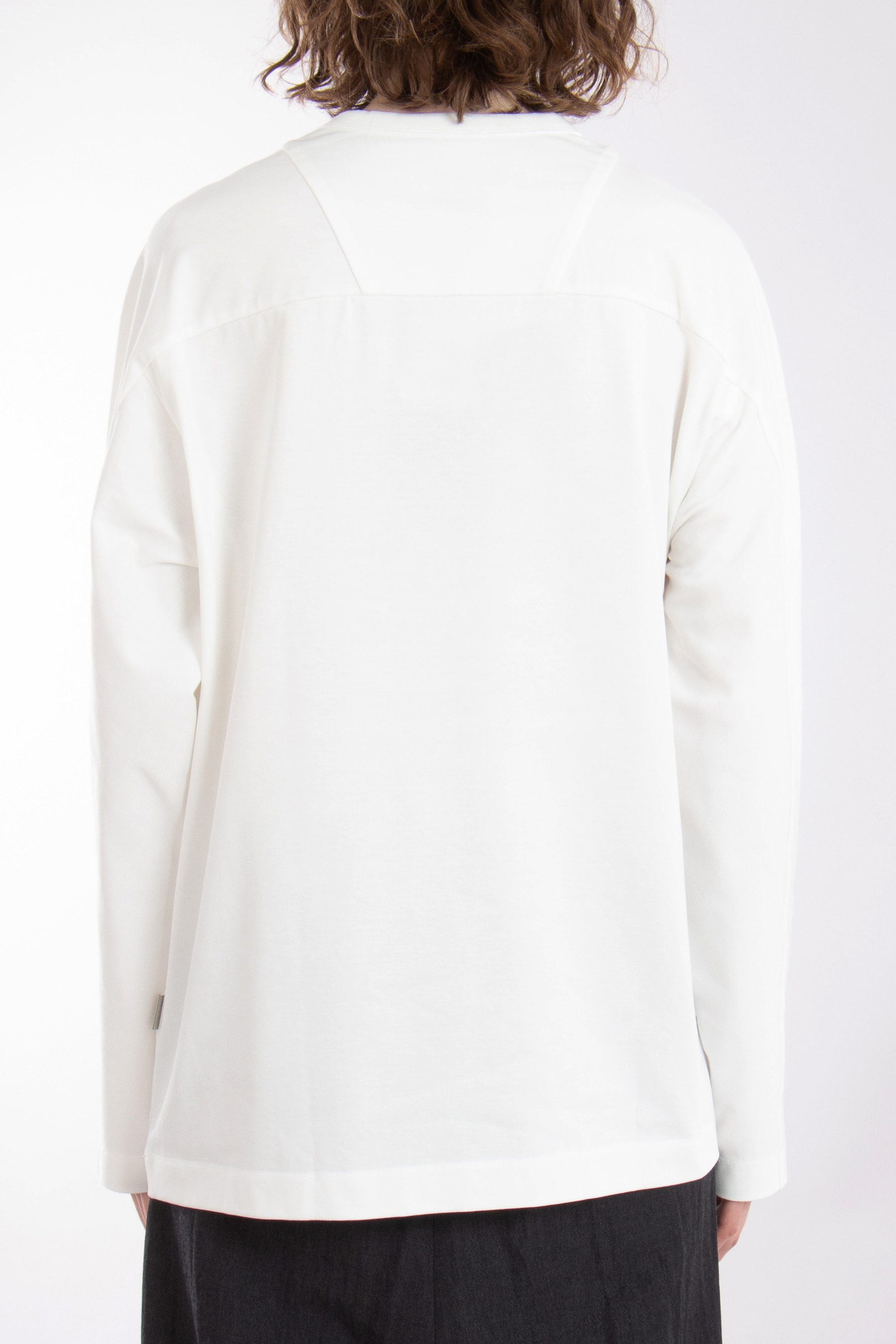 JUUN.J Embroidered Oversized Cotton Jersey Long Sleeve T-Shirt