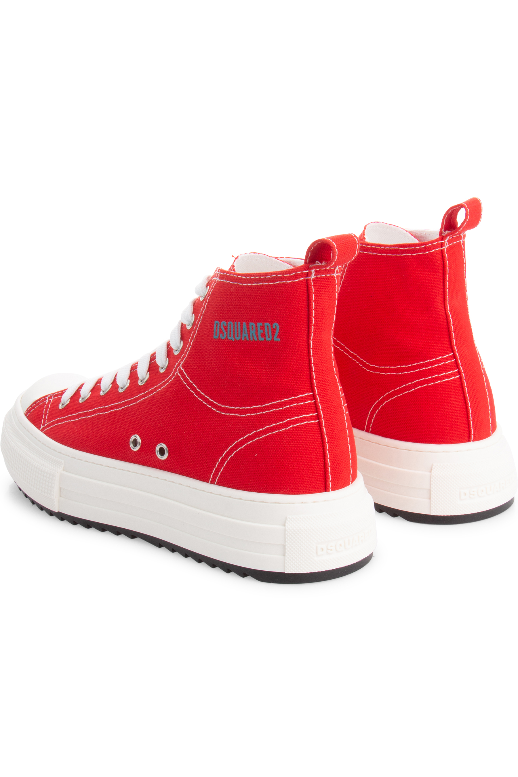 DSQUARED2 High Top Canvas Sneakers Berlin