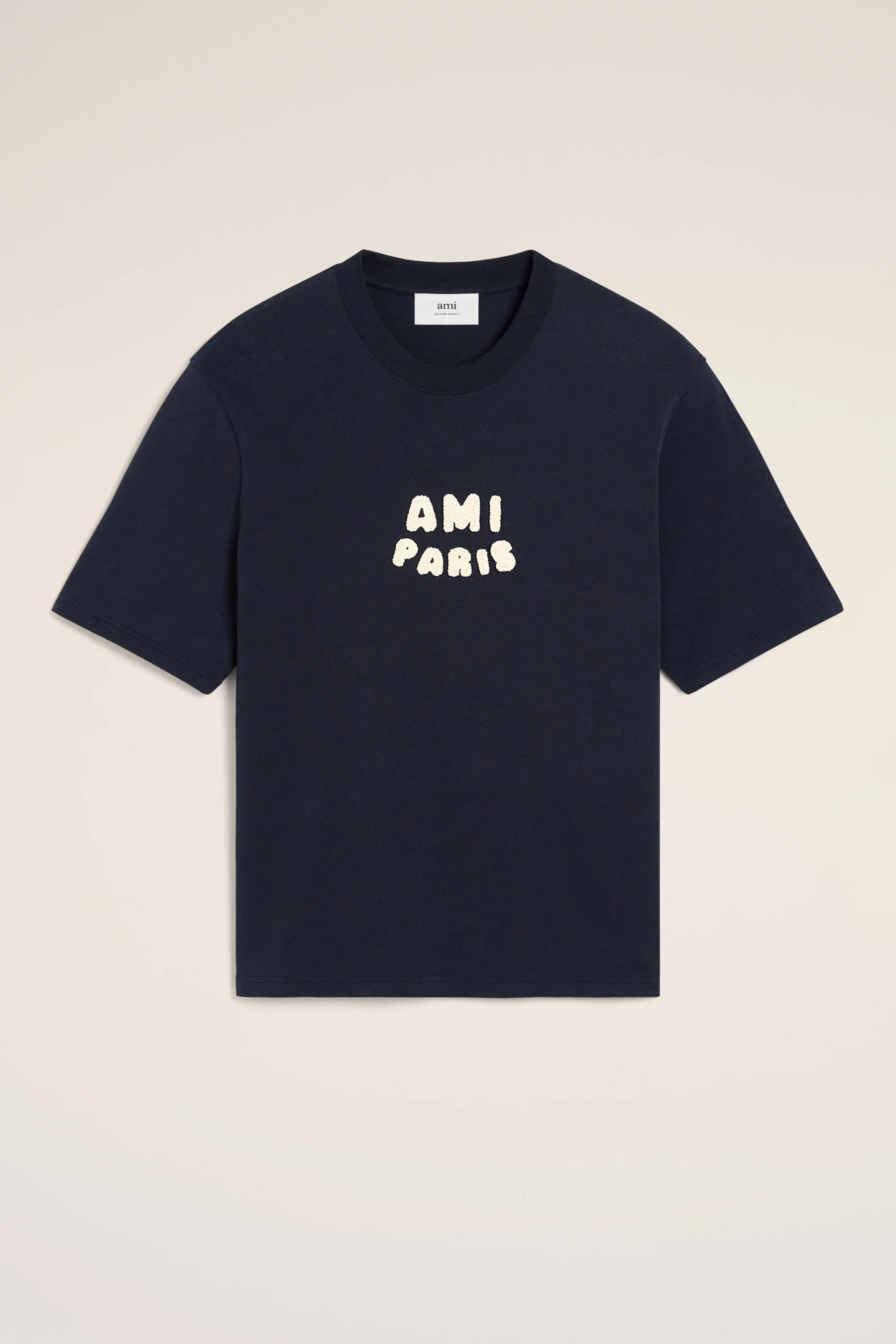 AMI PARIS Boxy Fit Organic Cotton Jersey T-Shirt