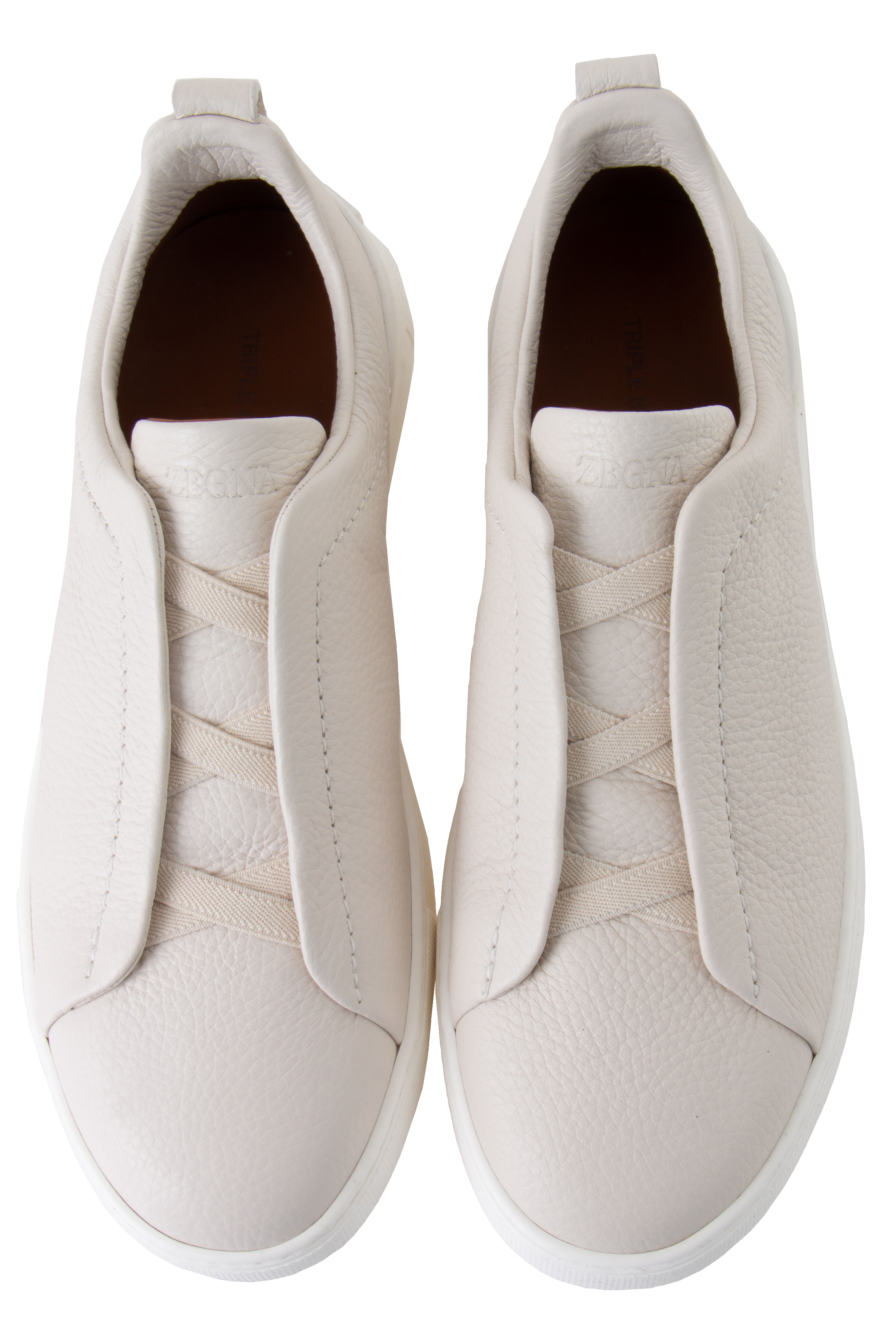 ZEGNA Leather Sneakers Triple Stitch