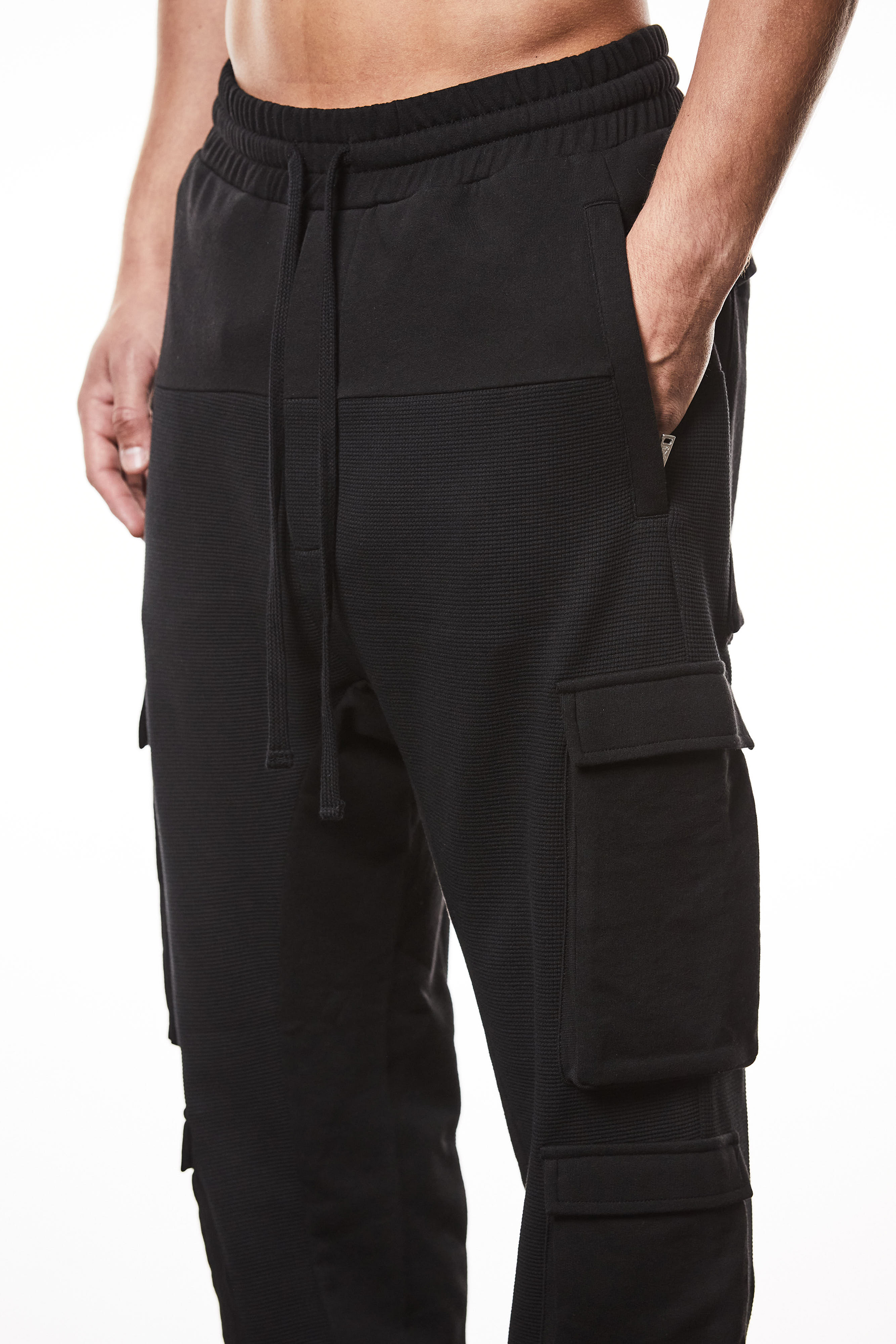 THOM KROM Matmix Cotton Jersey Cargo Sweatpants