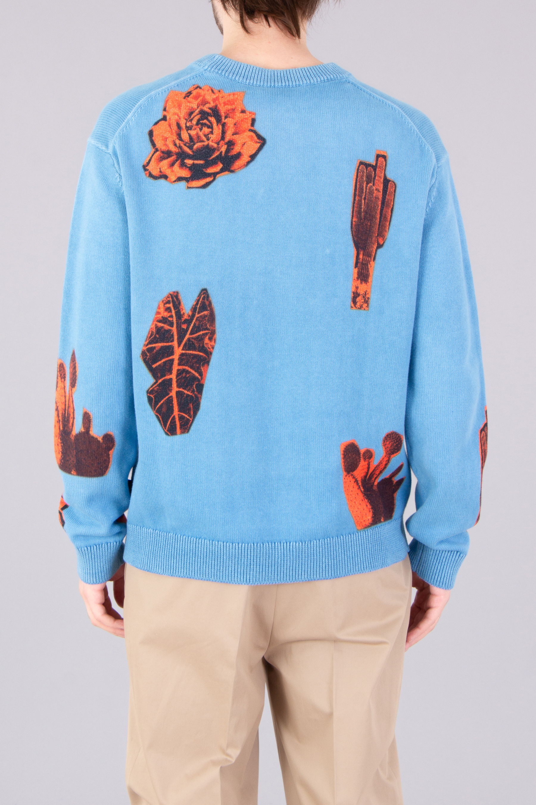 PAUL SMITH 'Photographic Cactus' Print Organically Grown Cotton Sweater