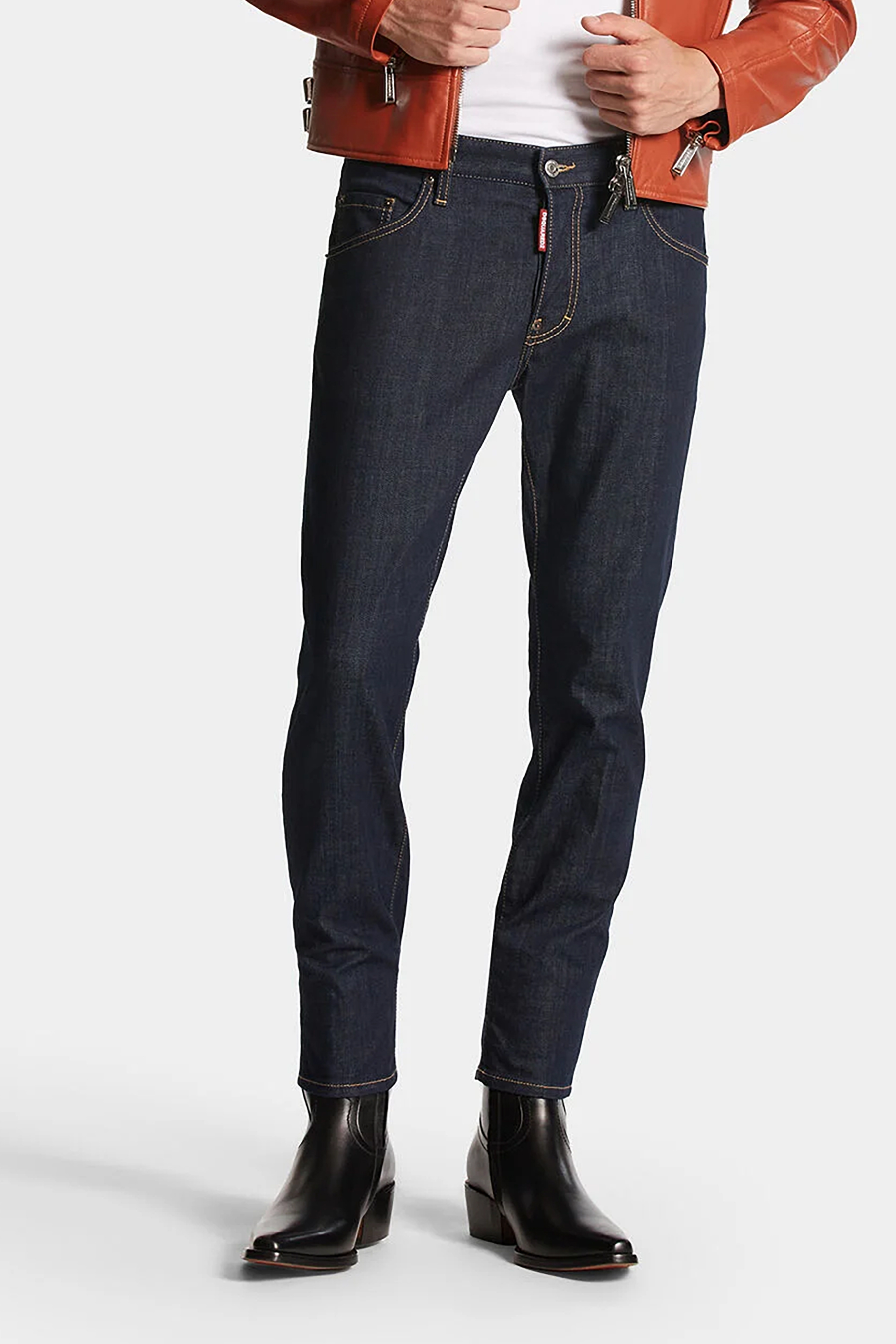 DSQUARED2 Dark Rince Wash Skater Jeans