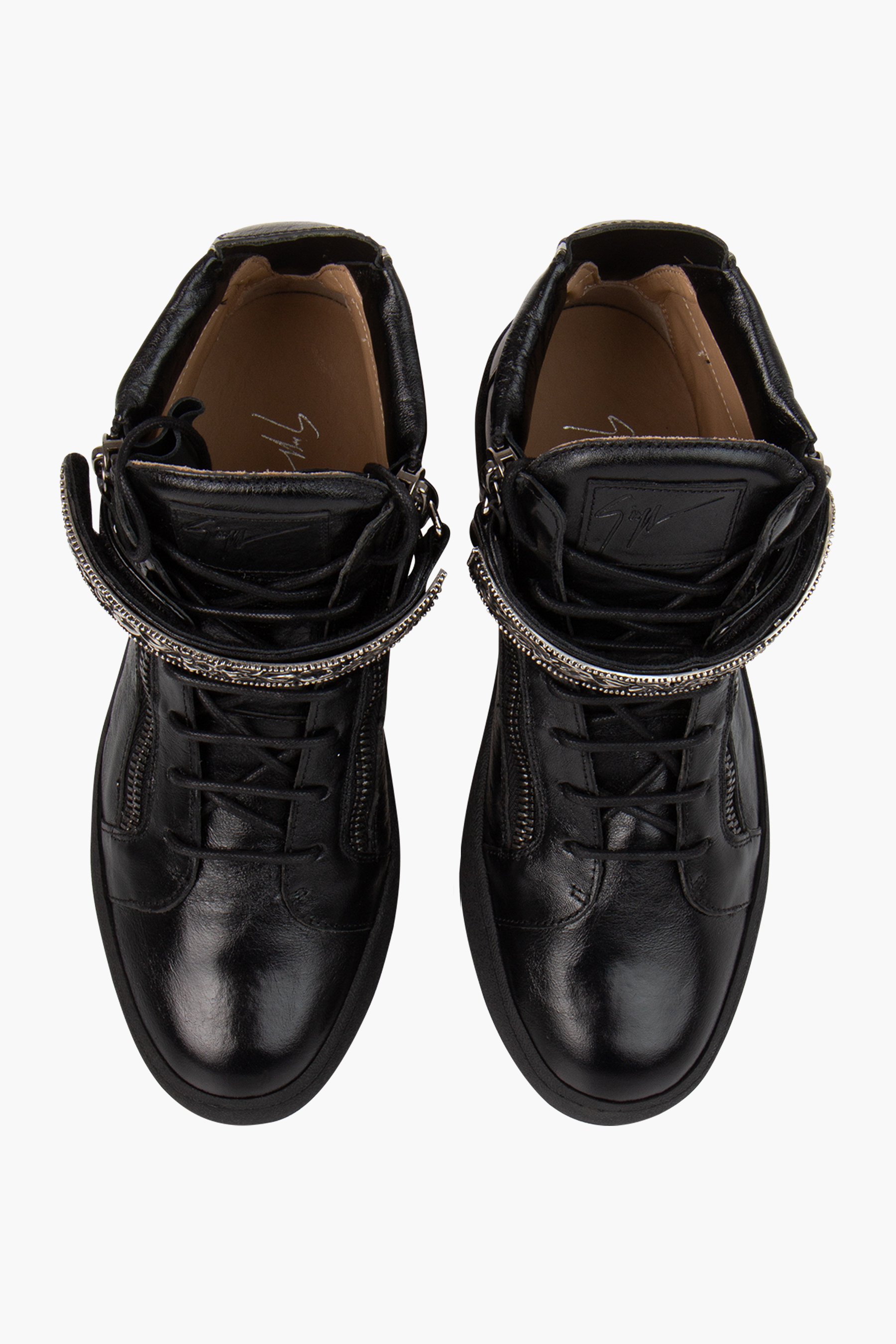 GIUSEPPE ZANOTTI High-Top Leather Sneakers Coby Deluxe