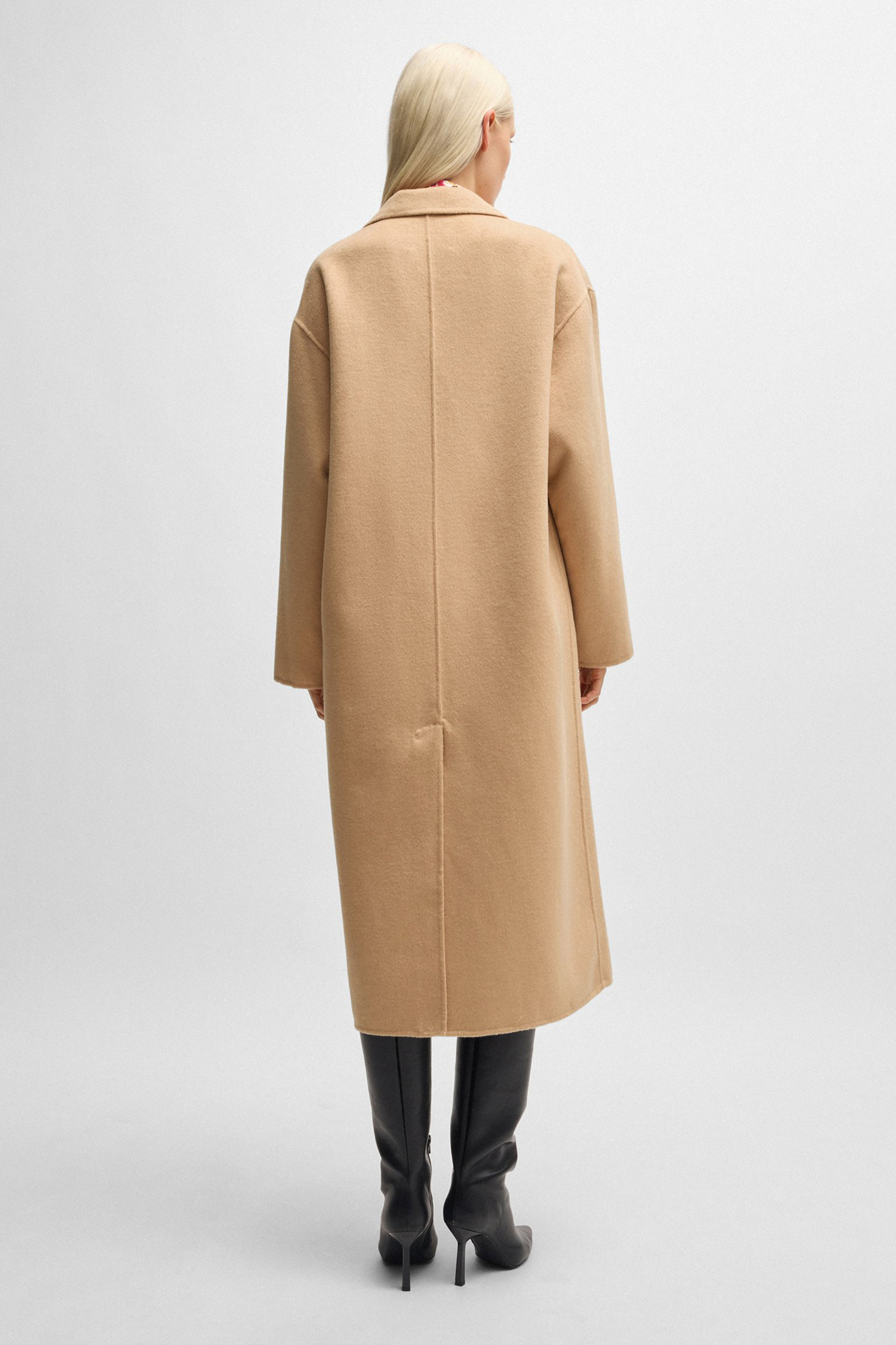 HUGO Oversized Double-Faced Wool Blend Coat Maneka