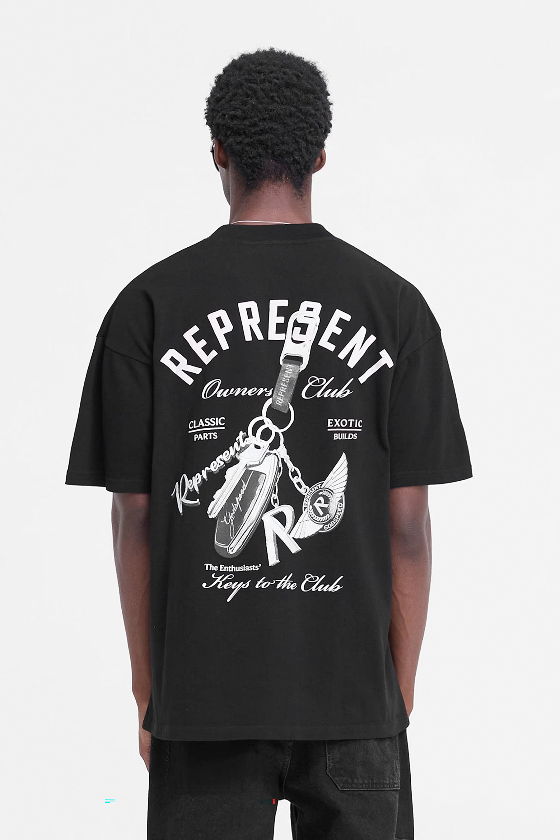 REPRESENT Keys To The Club Print Cotton T-Shirt