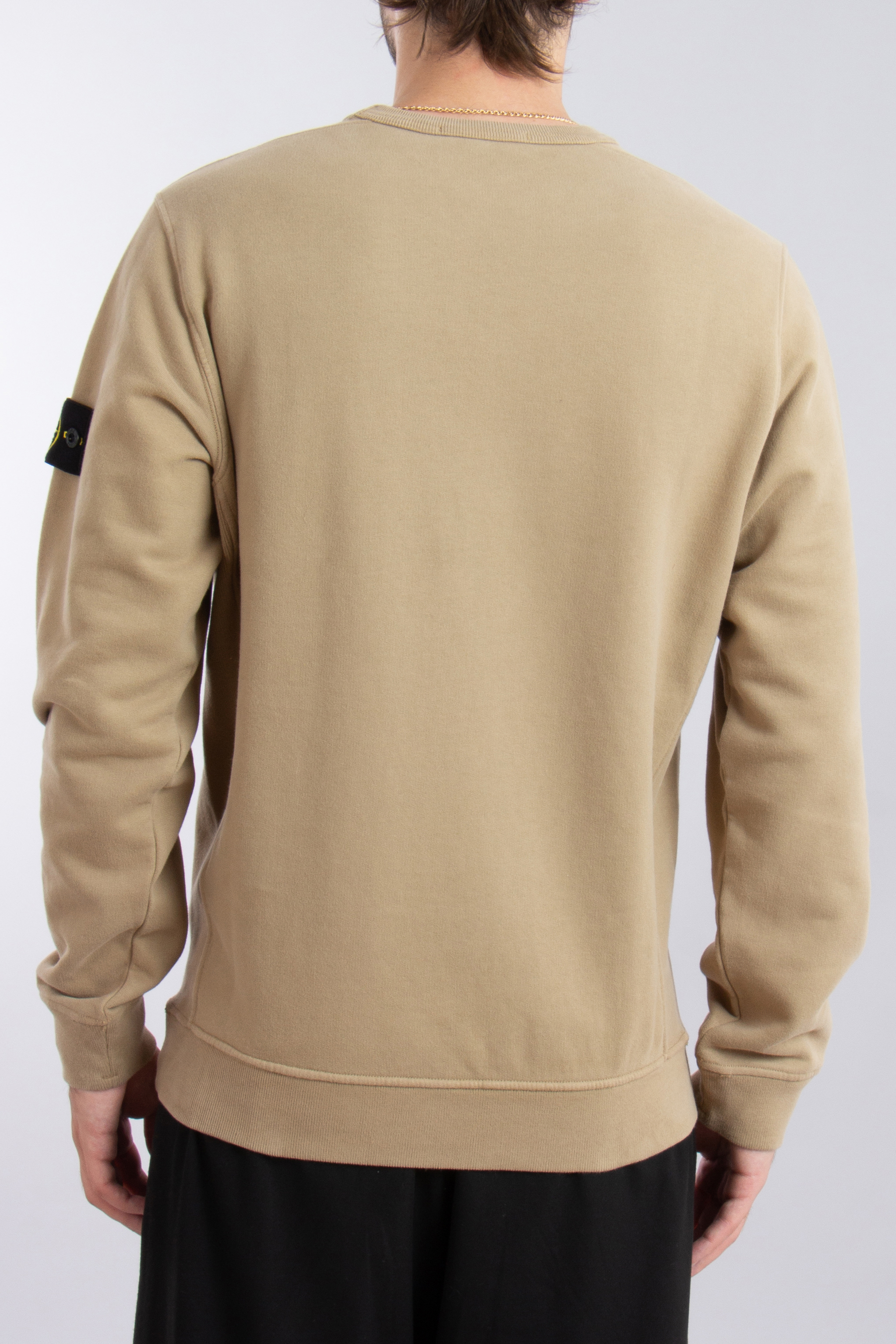 STONE ISLAND Brushed Organic Cotton Fleece Sweatshirt