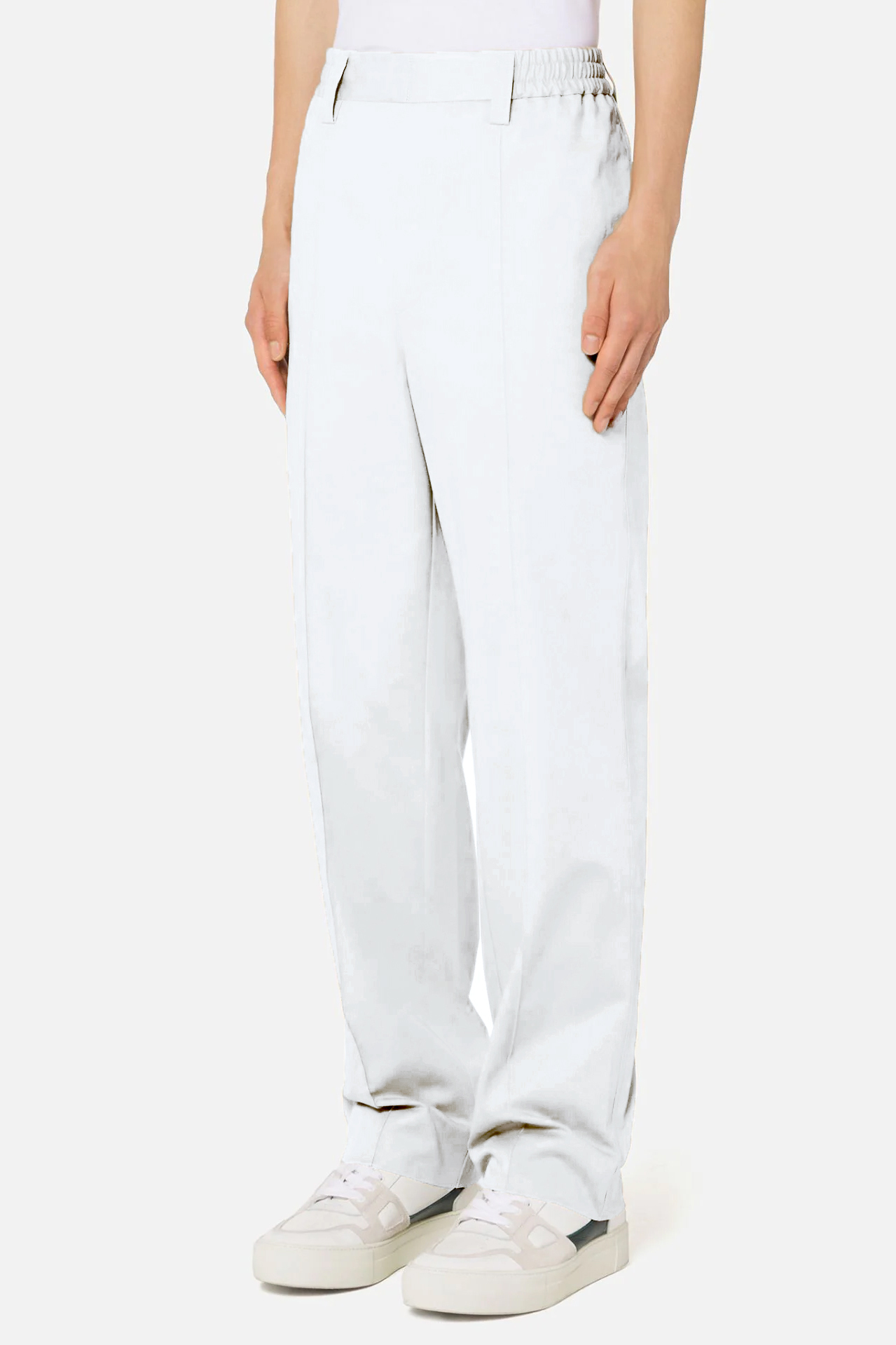 AMI PARIS Straight Fit Cotton Pants