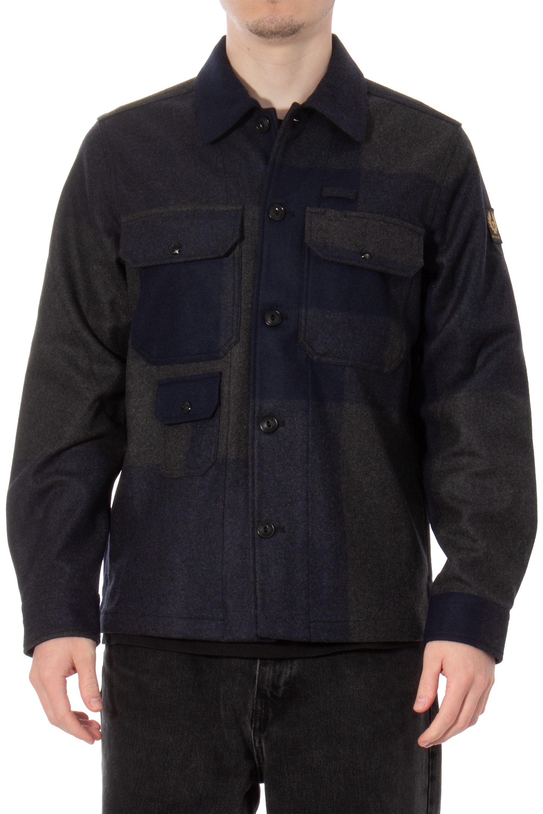 BELSTAFF Plaid Wool Overshirt Forge