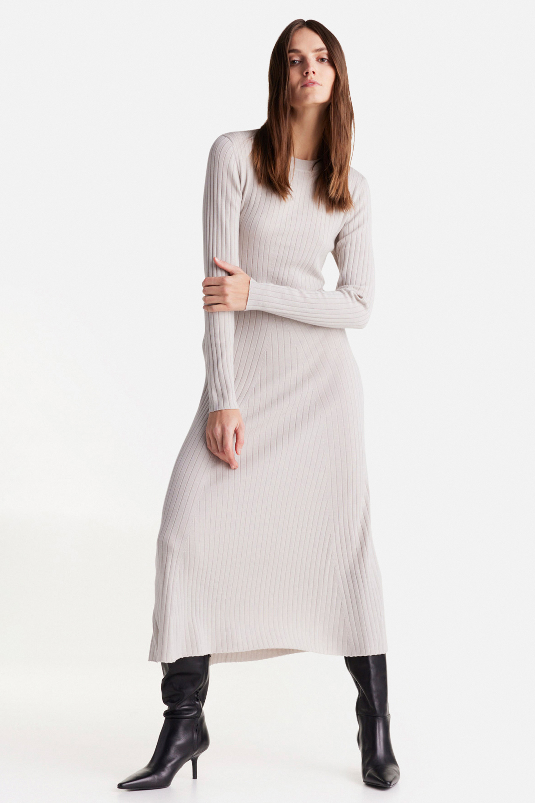 IHEART Ribbed Wool Knit Dress Luisida