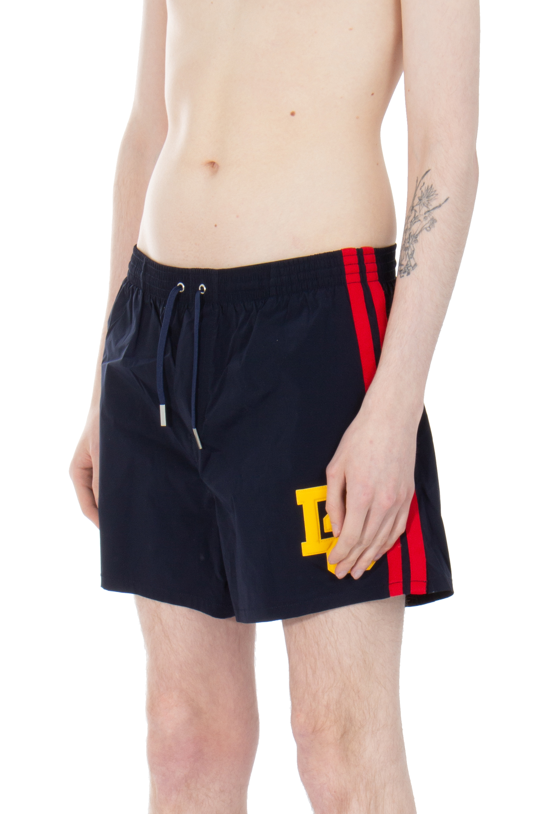 DSQUARED2 College Heritage Boxer Midi Swim Shorts