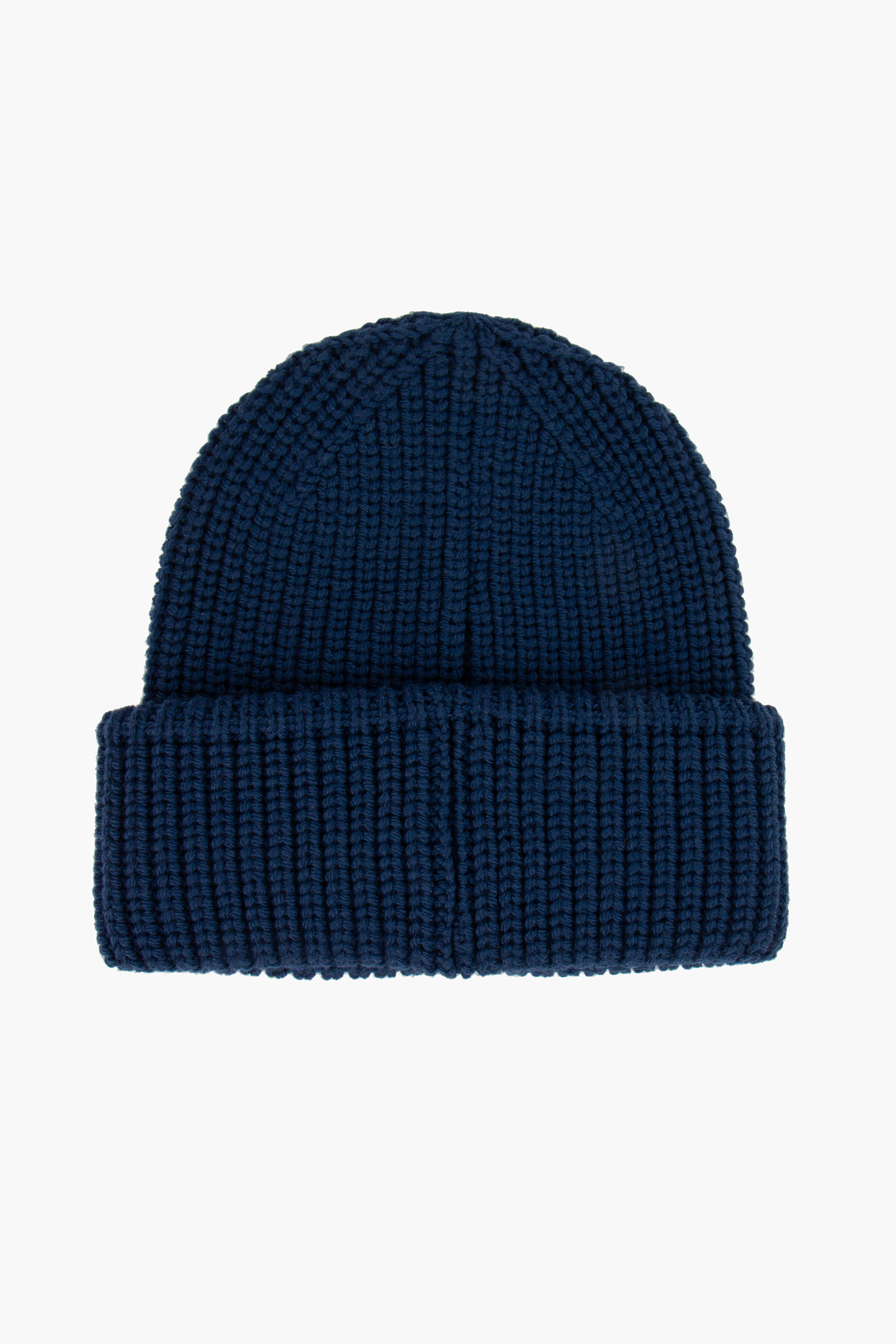 DSQUARED2 Patch Ribbed Wool Beanie