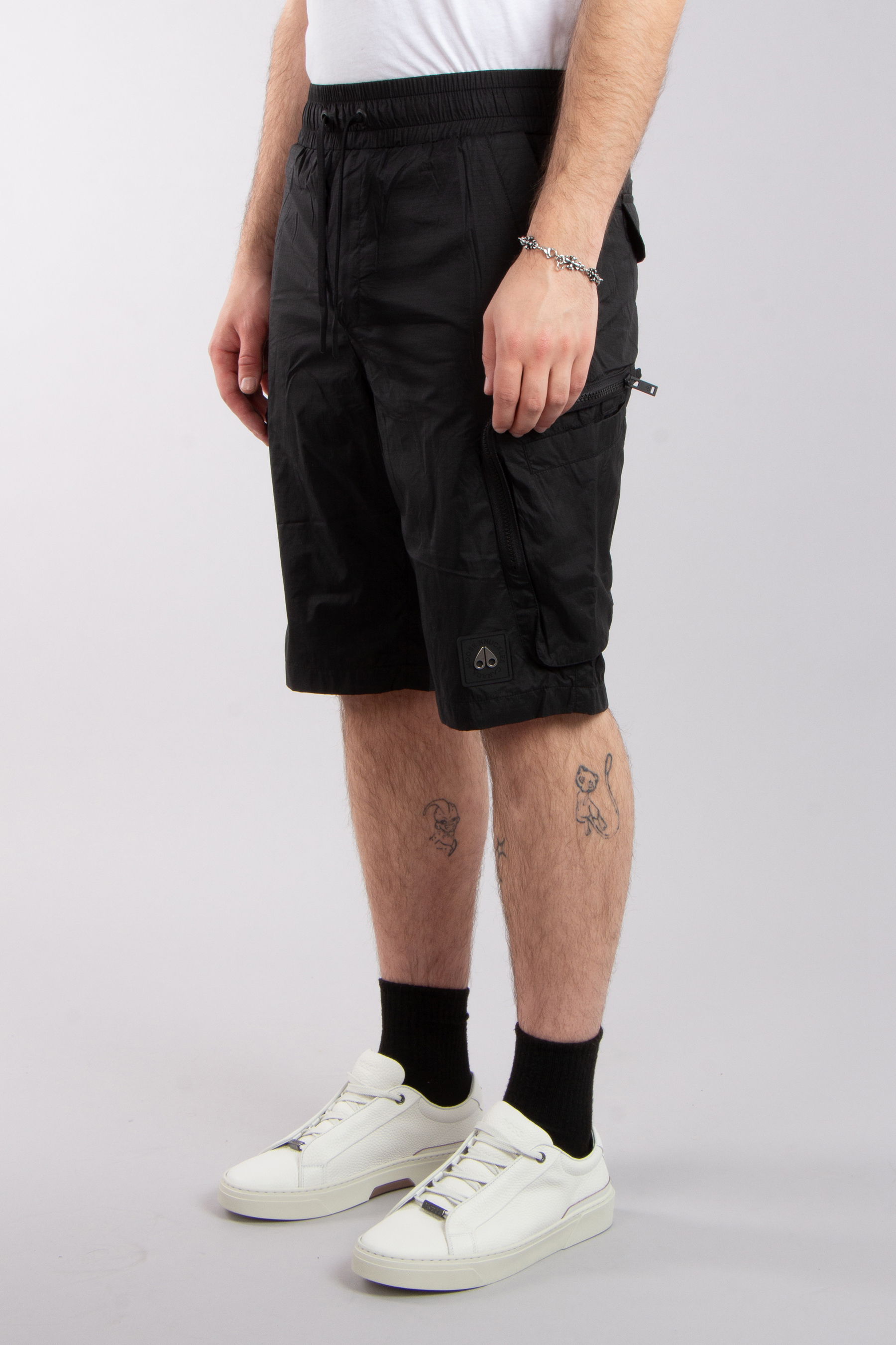 MOOSE KNUCKLES Nylon Windbreaker Shorts Tristan