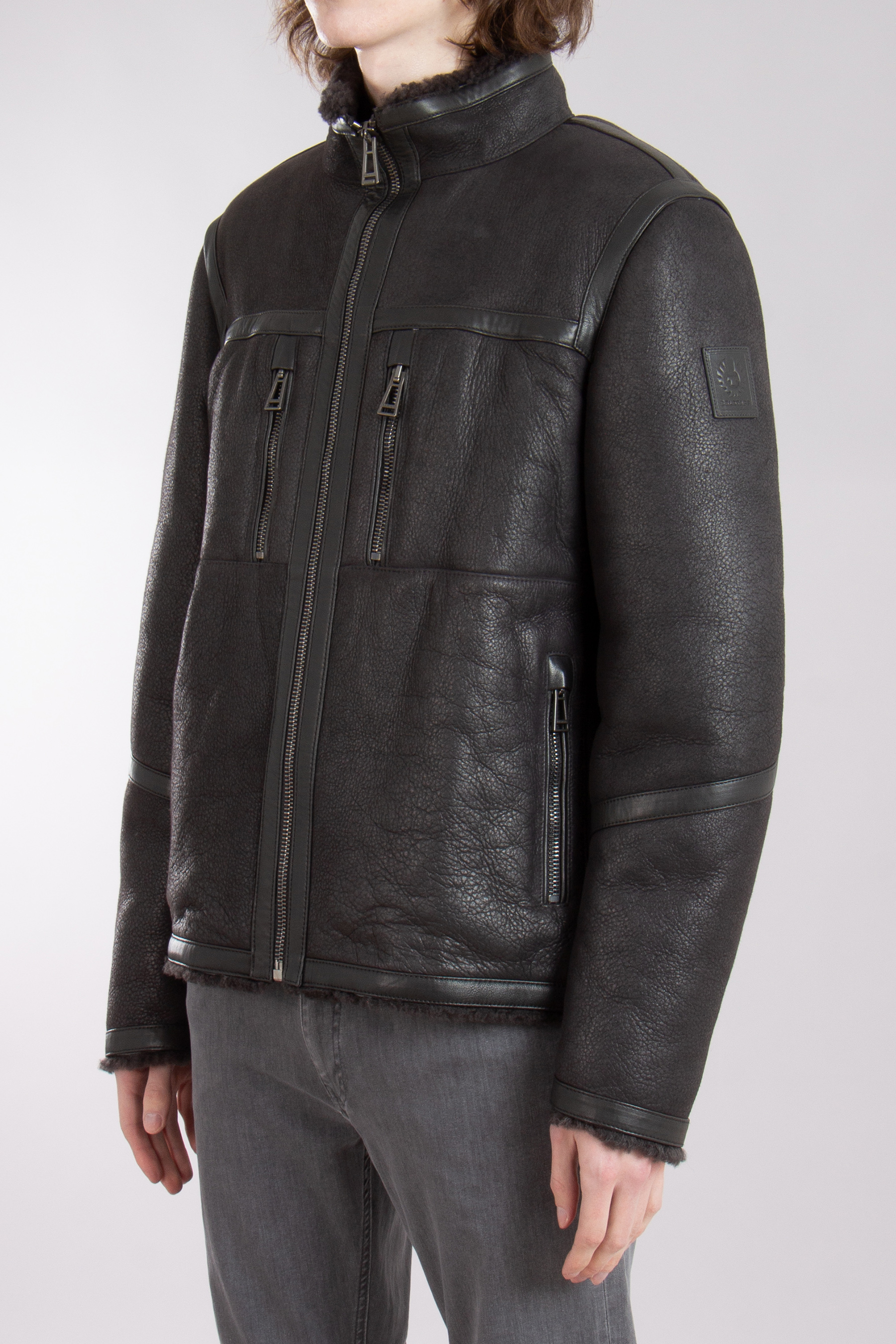 BELSTAFF Lightweight Shearling Jacket Tundra