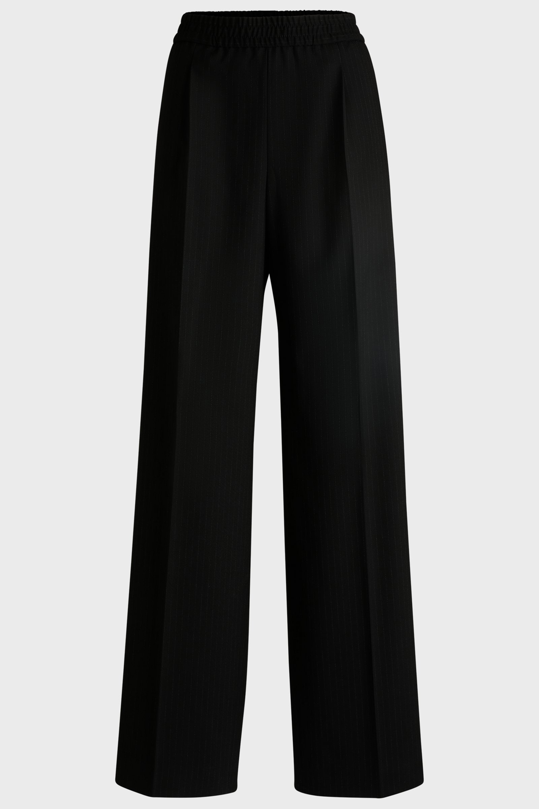 HUGO Pleated Pinstripe Woven Stretch Pants Garos