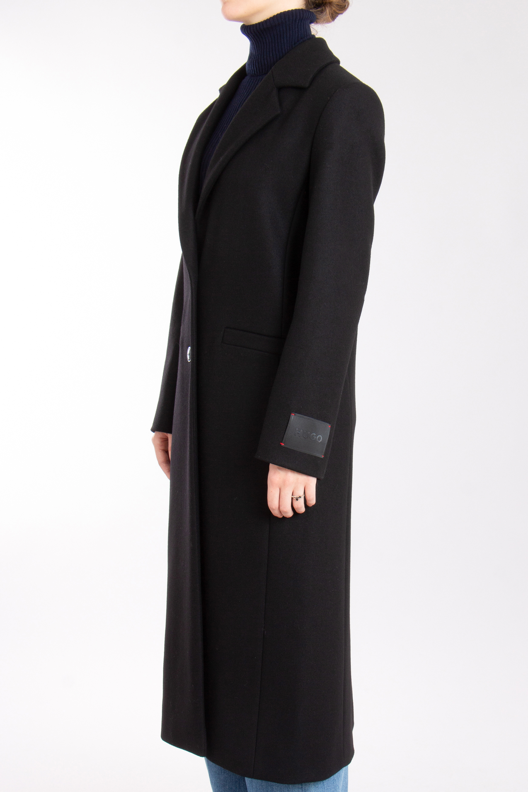 HUGO Virgin Wool Blend Coat Mojeni