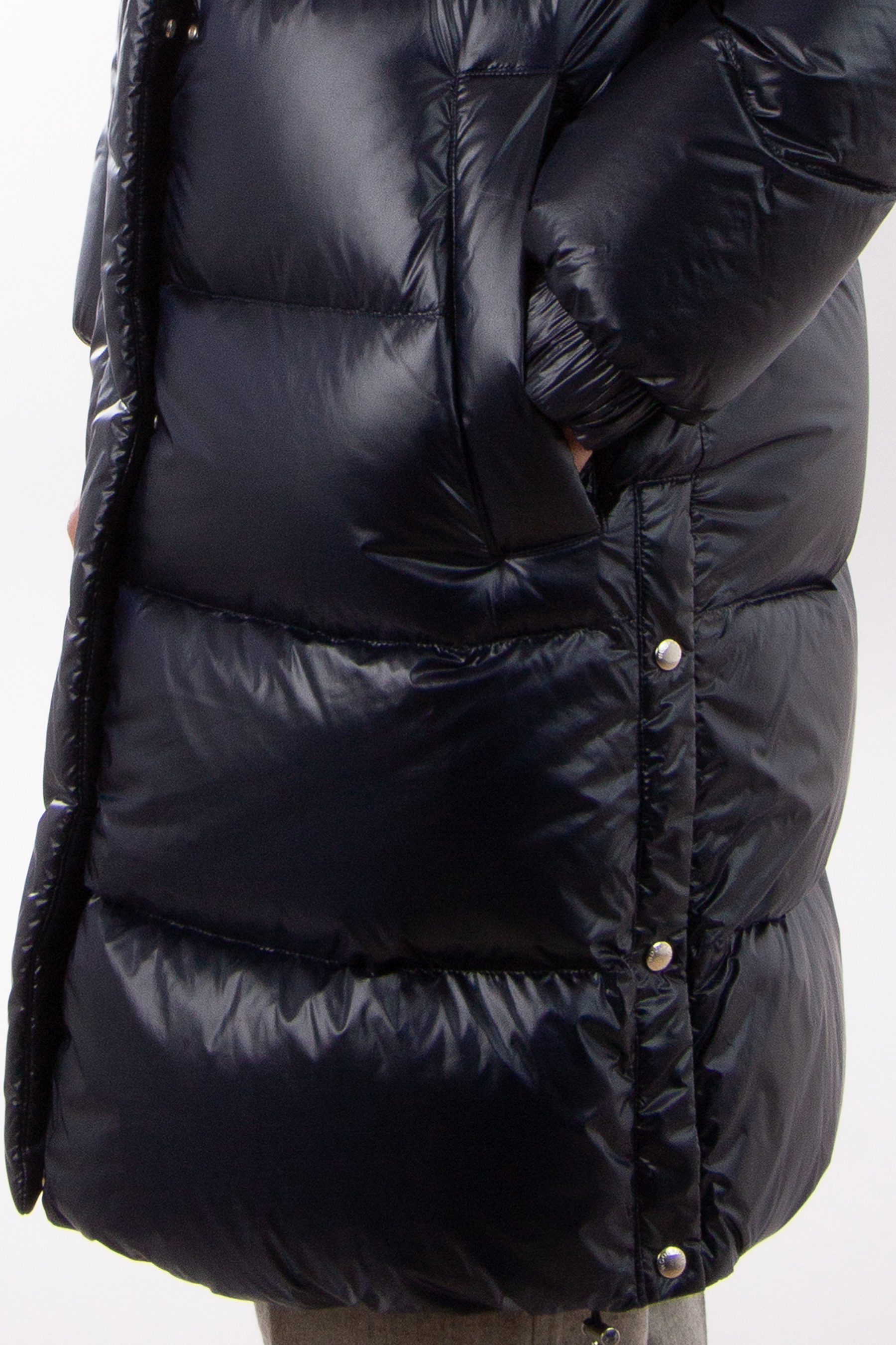 WOOLRICH Hooded Nylon Aliquippa Long Puffer Jacket