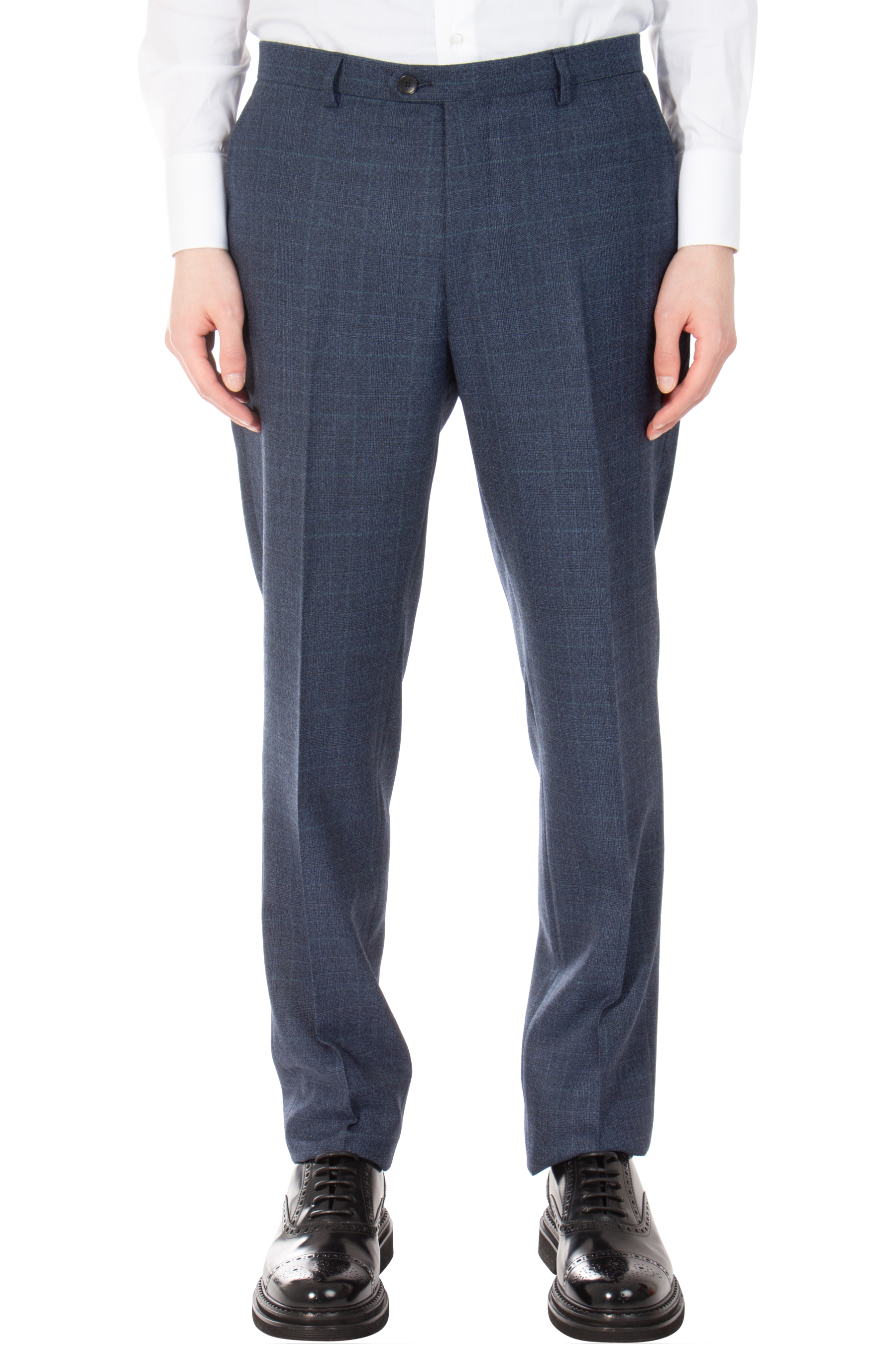 ETRO Checked Fleece Wool Suit 