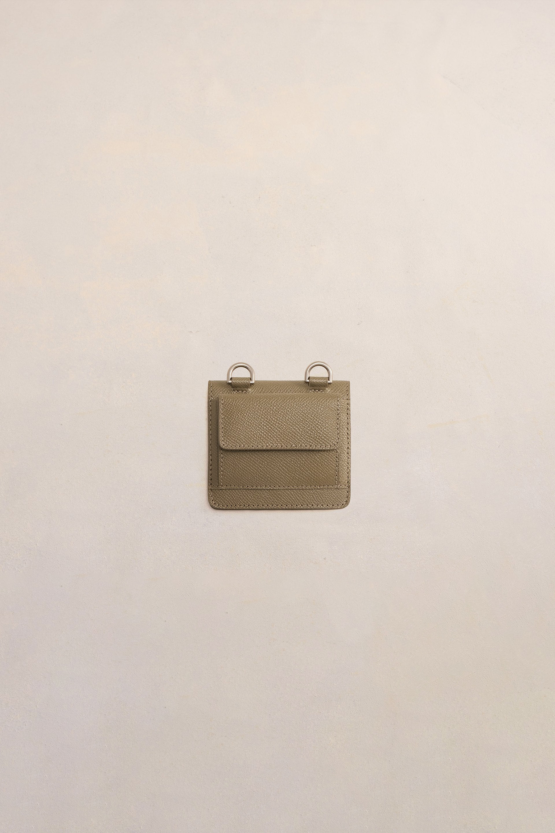 AMI PARIS Leather Card Holder 