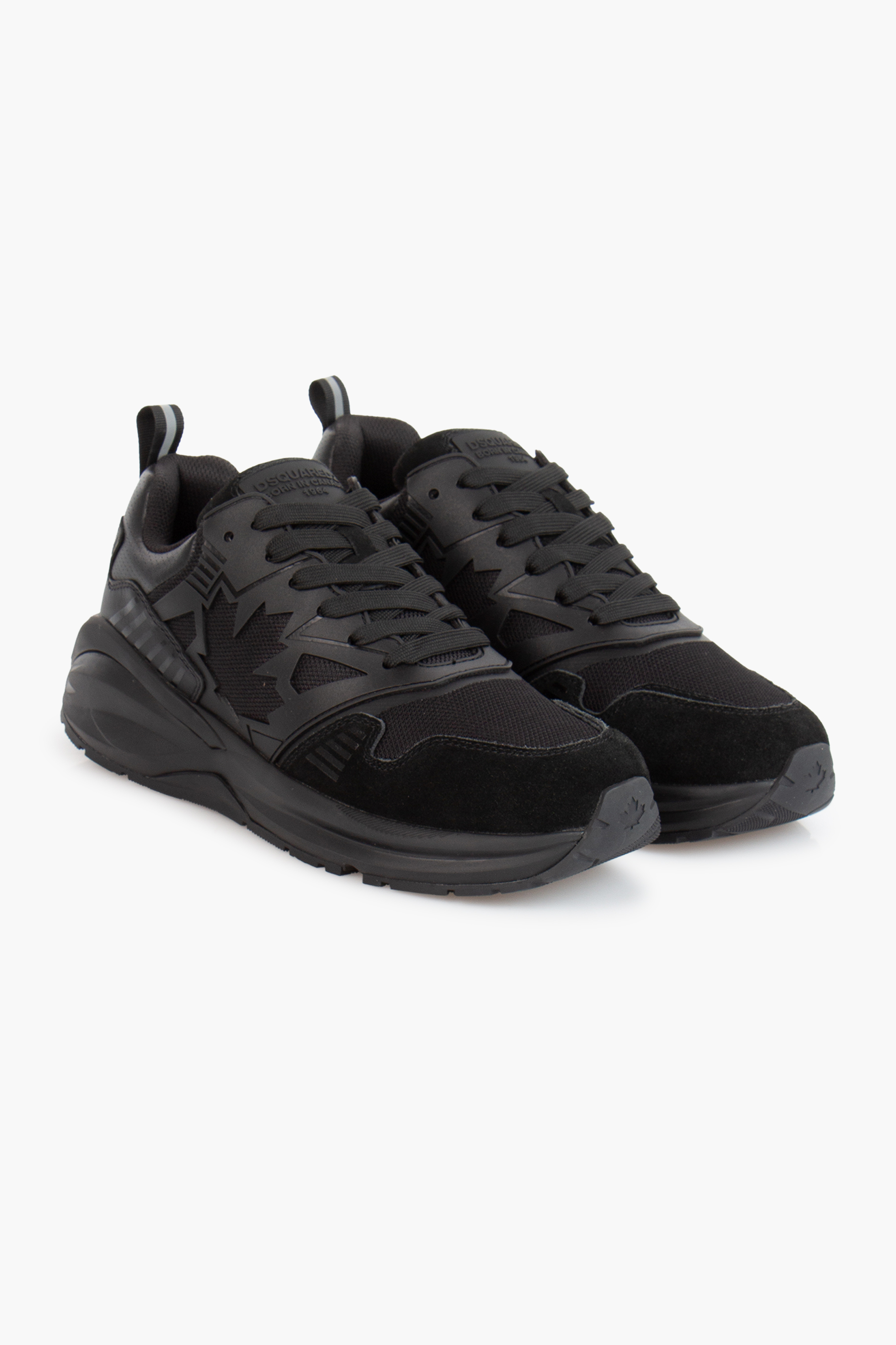 DSQUARED2 Low Top Mesh & Suede Sneakers Dash