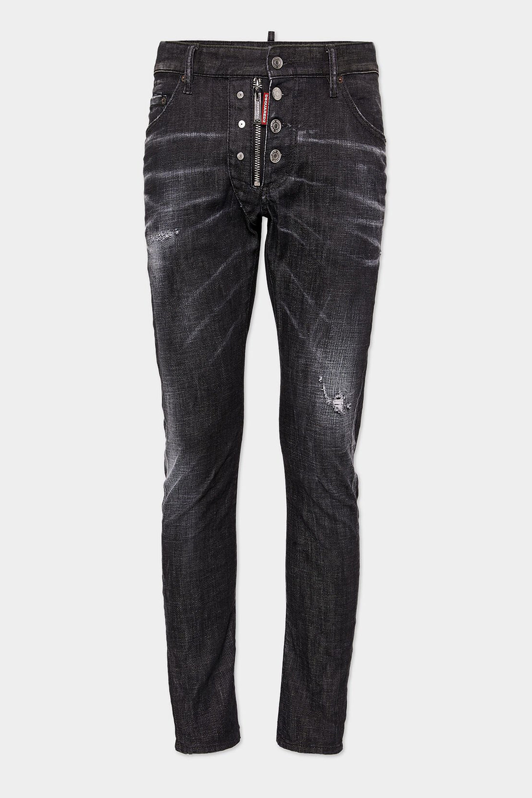 DSQUARED2 Black Easy Wash Sexy Twist Jeans