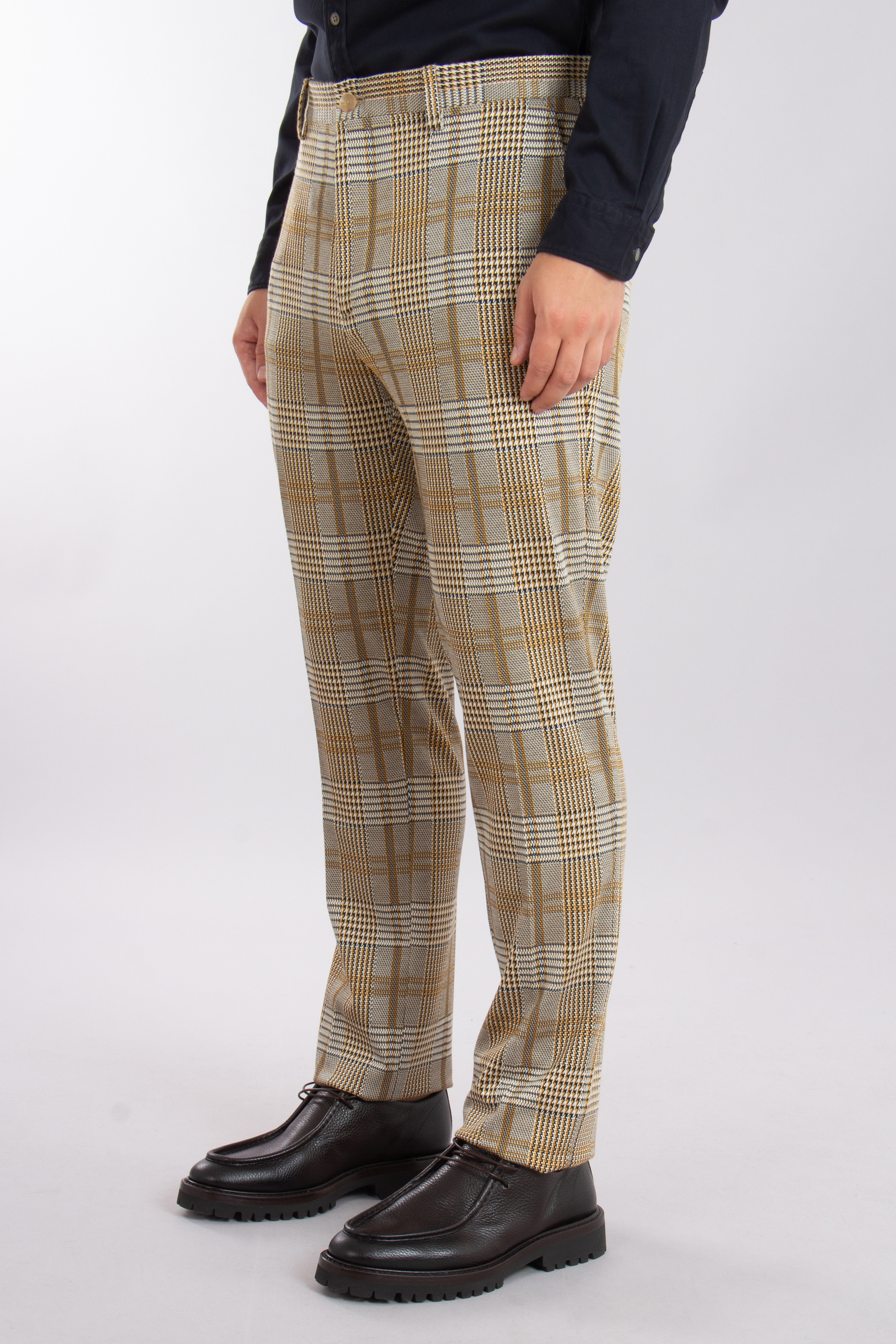 ETRO Checked Viscose-Nylon Stretch Pants