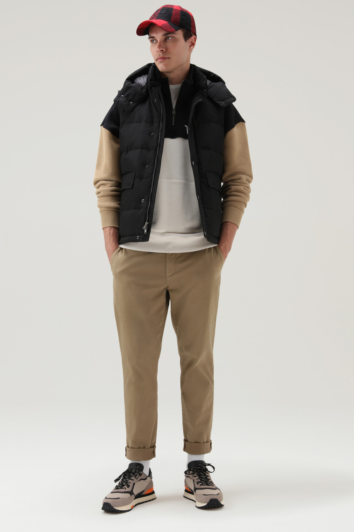 WOOLRICH Hooded Down Vest Aleutian