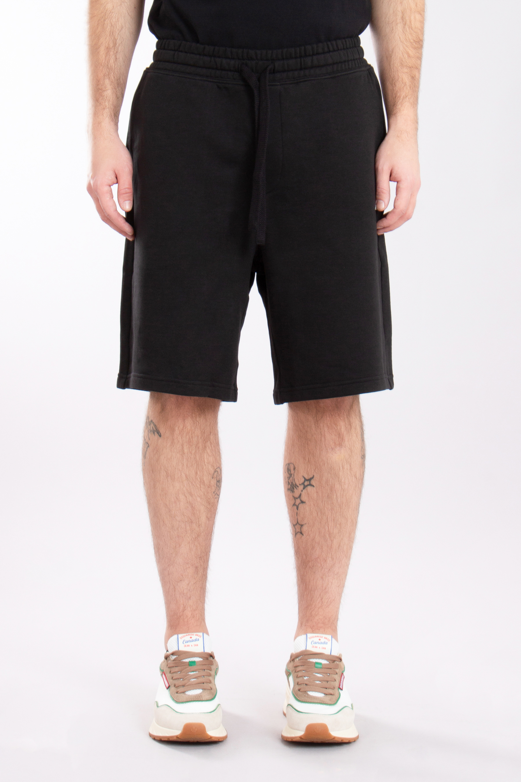 HUGO Relaxed Fit Printed Cotton Terry Shorts Dayono