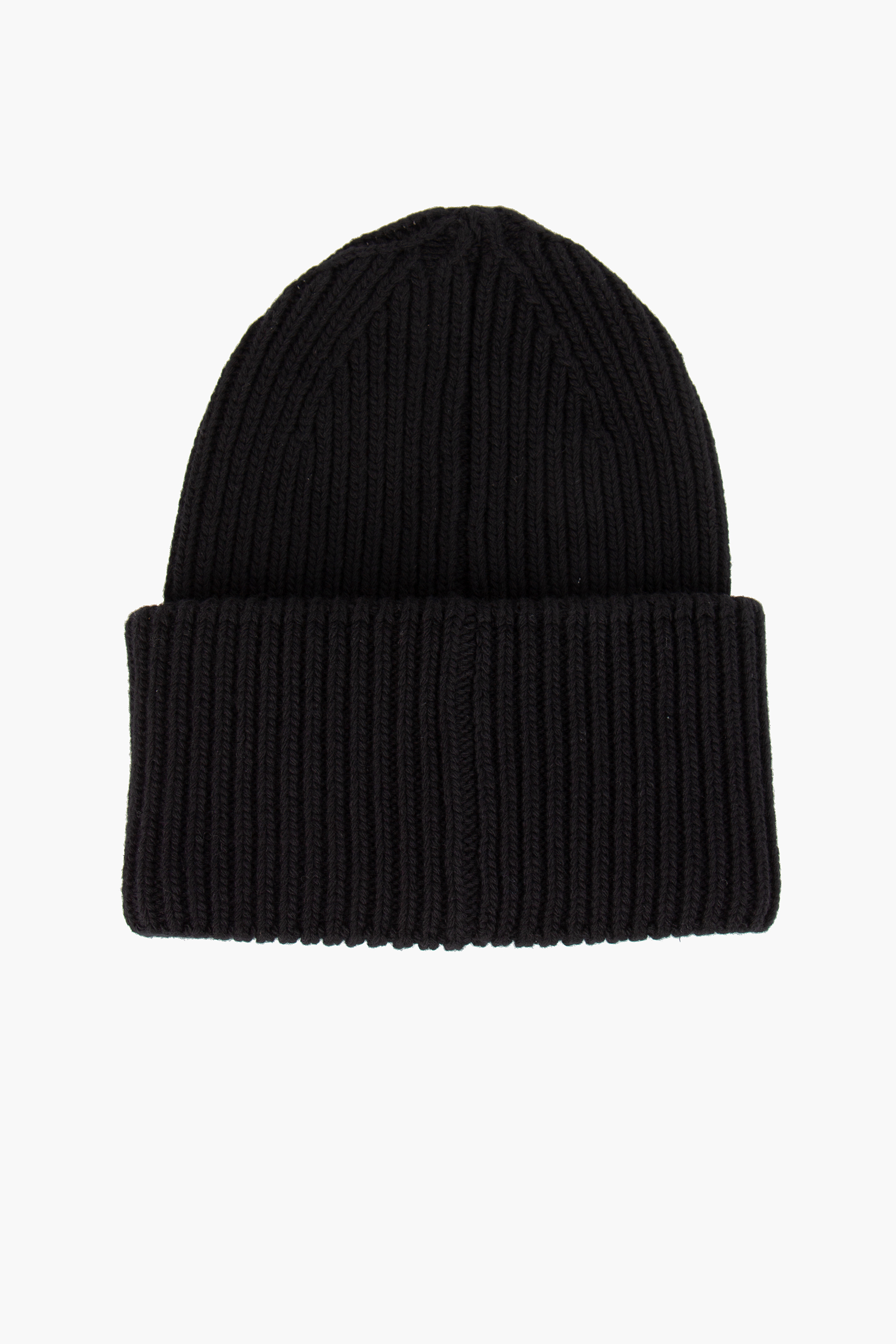 DSQUARED2 Patch Ribbed Wool Beanie