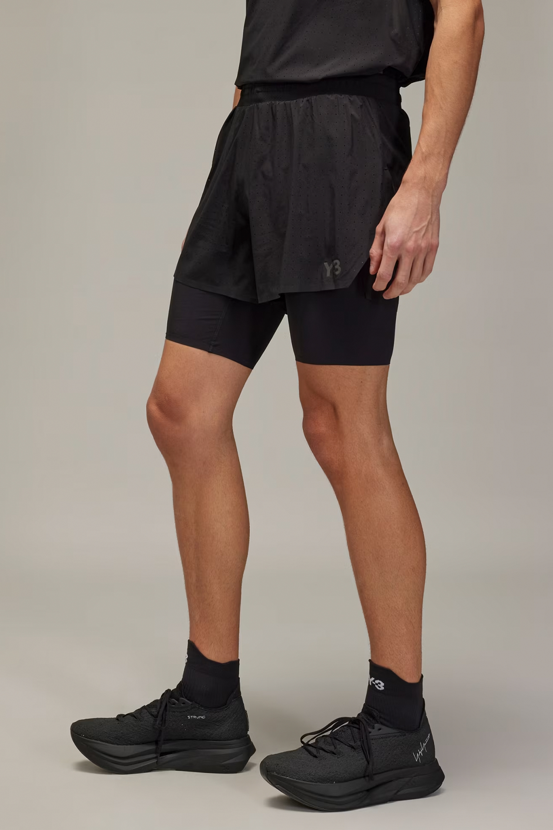 Y-3 Recycled Polyester Stretch Running Shorts & Tights