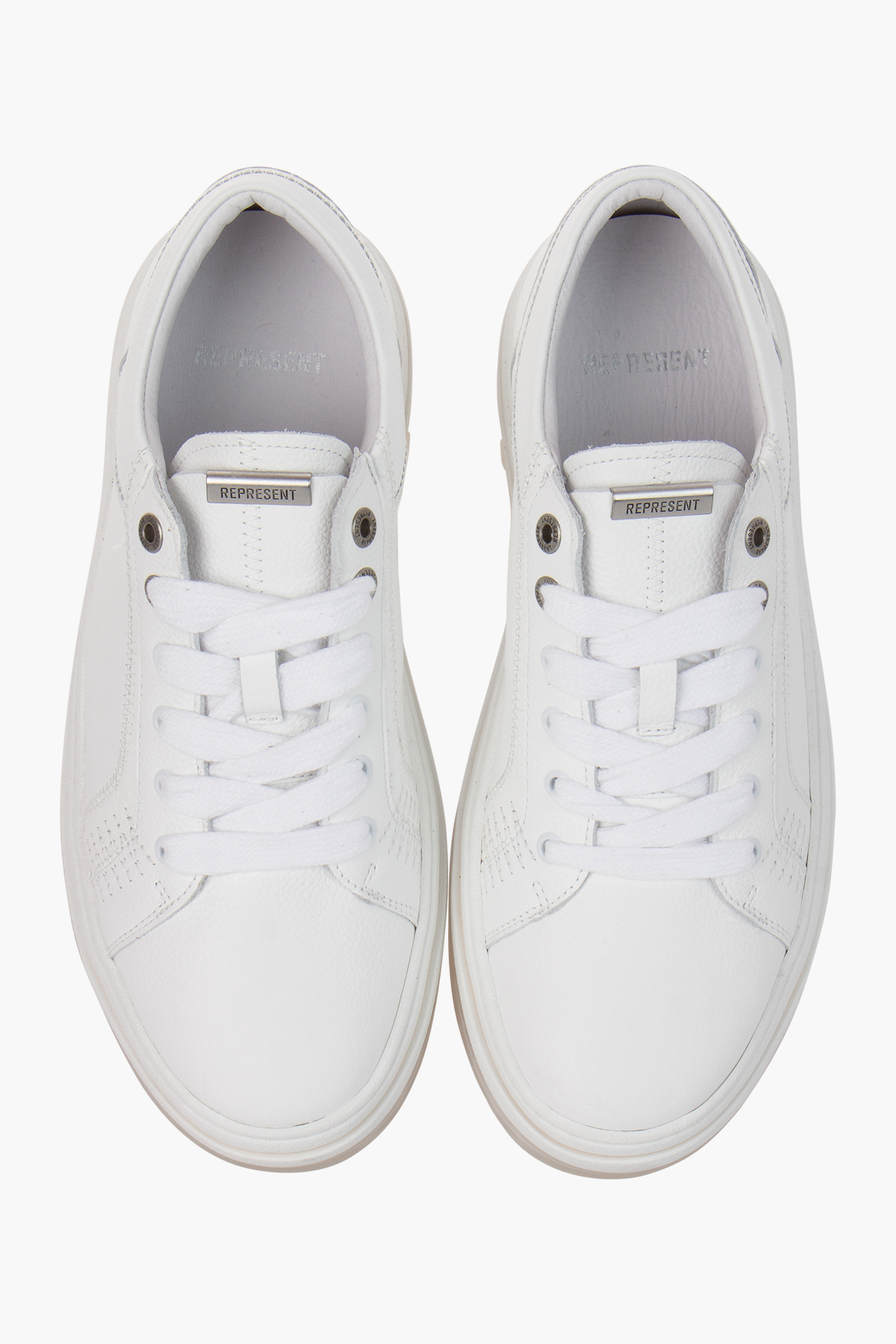 REPRESENT Tumbled Leather Sneakers HTN Tumble Mix