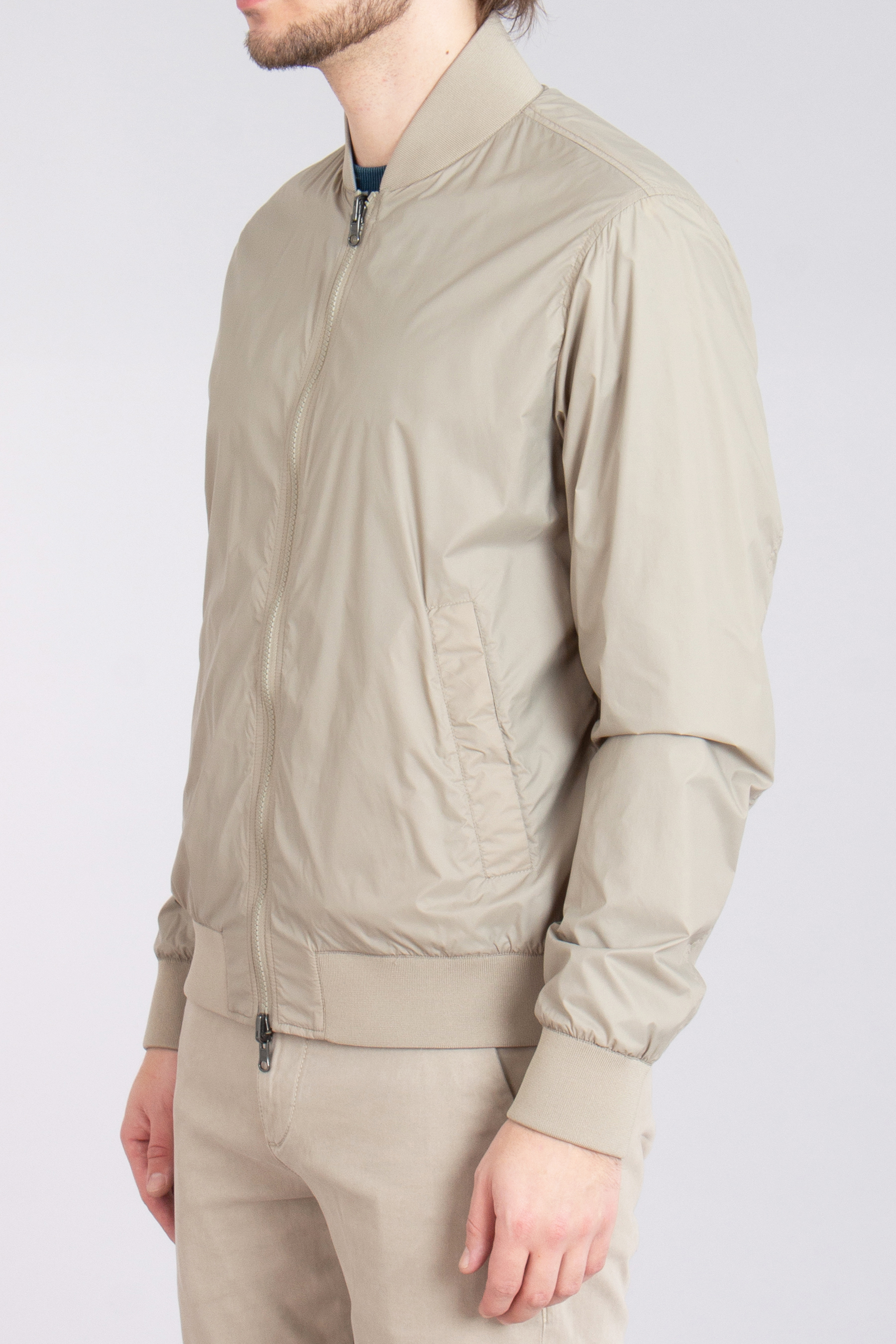 PAL ZILERI Reversible Nylon Bomber Jacket