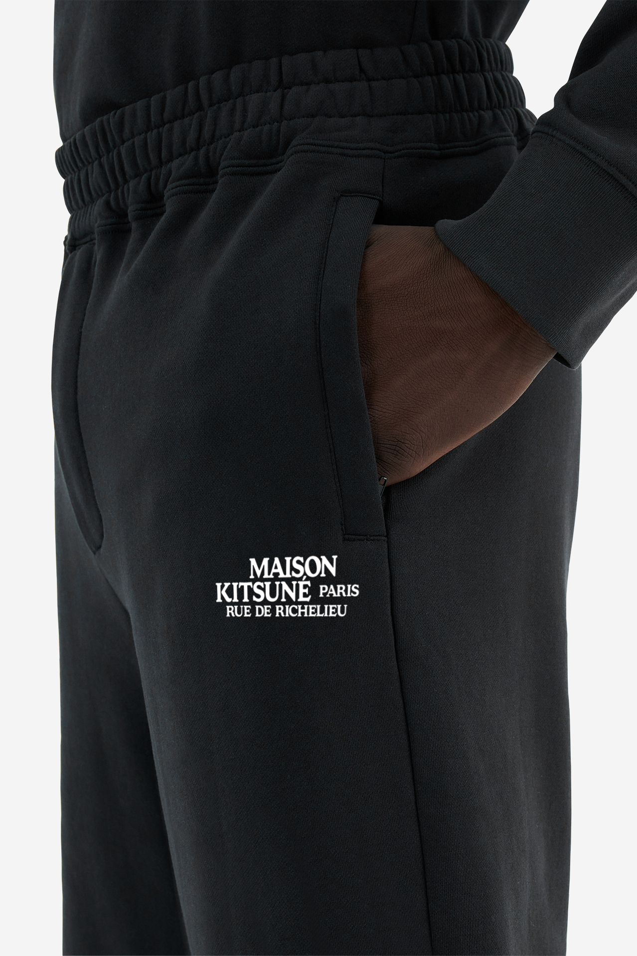 MAISON KITSUNÉ Rue De Richelieu Cotton Jog Bermuda Shorts