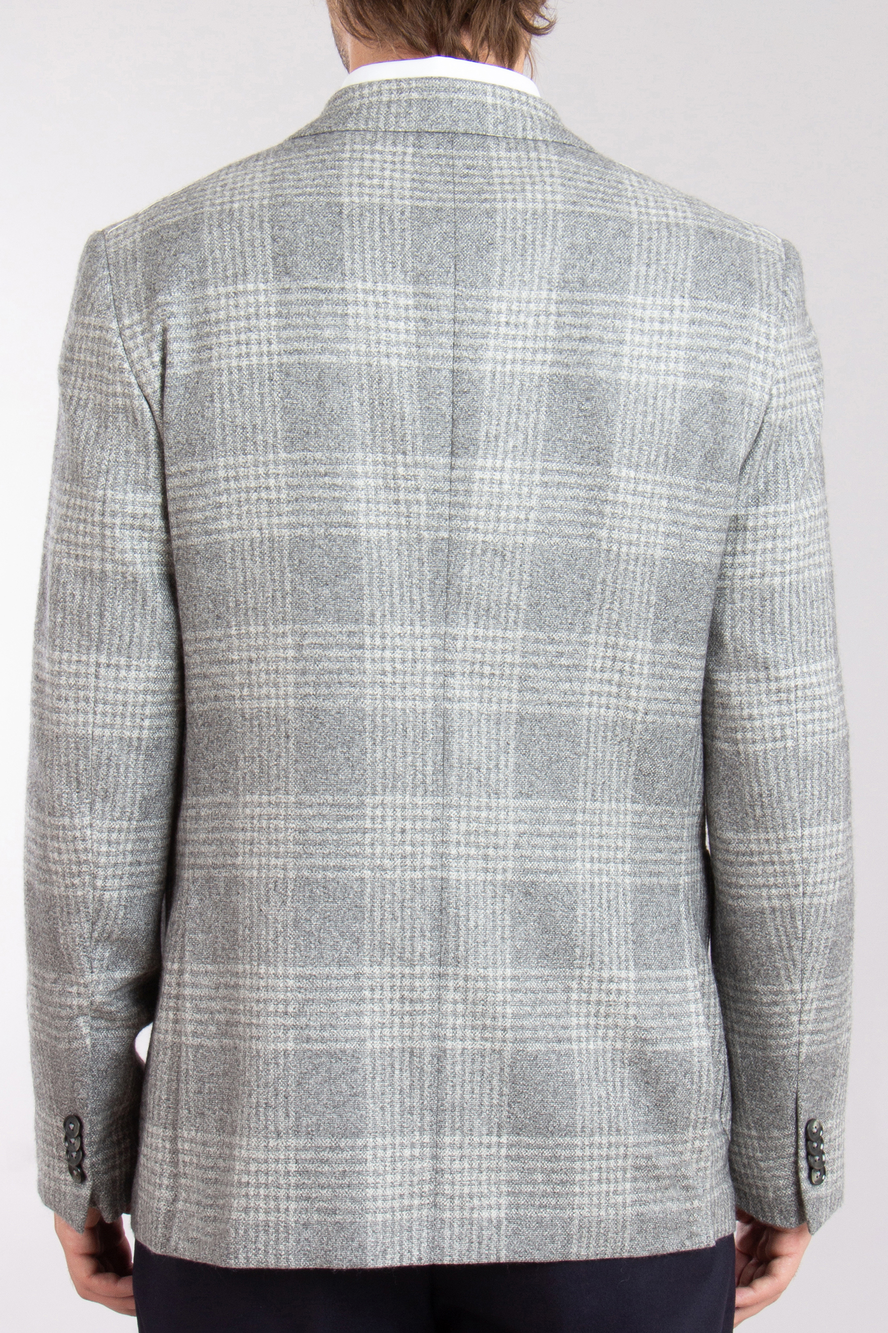 ZEGNA Checked Silk-Cashmere Blend Jacket