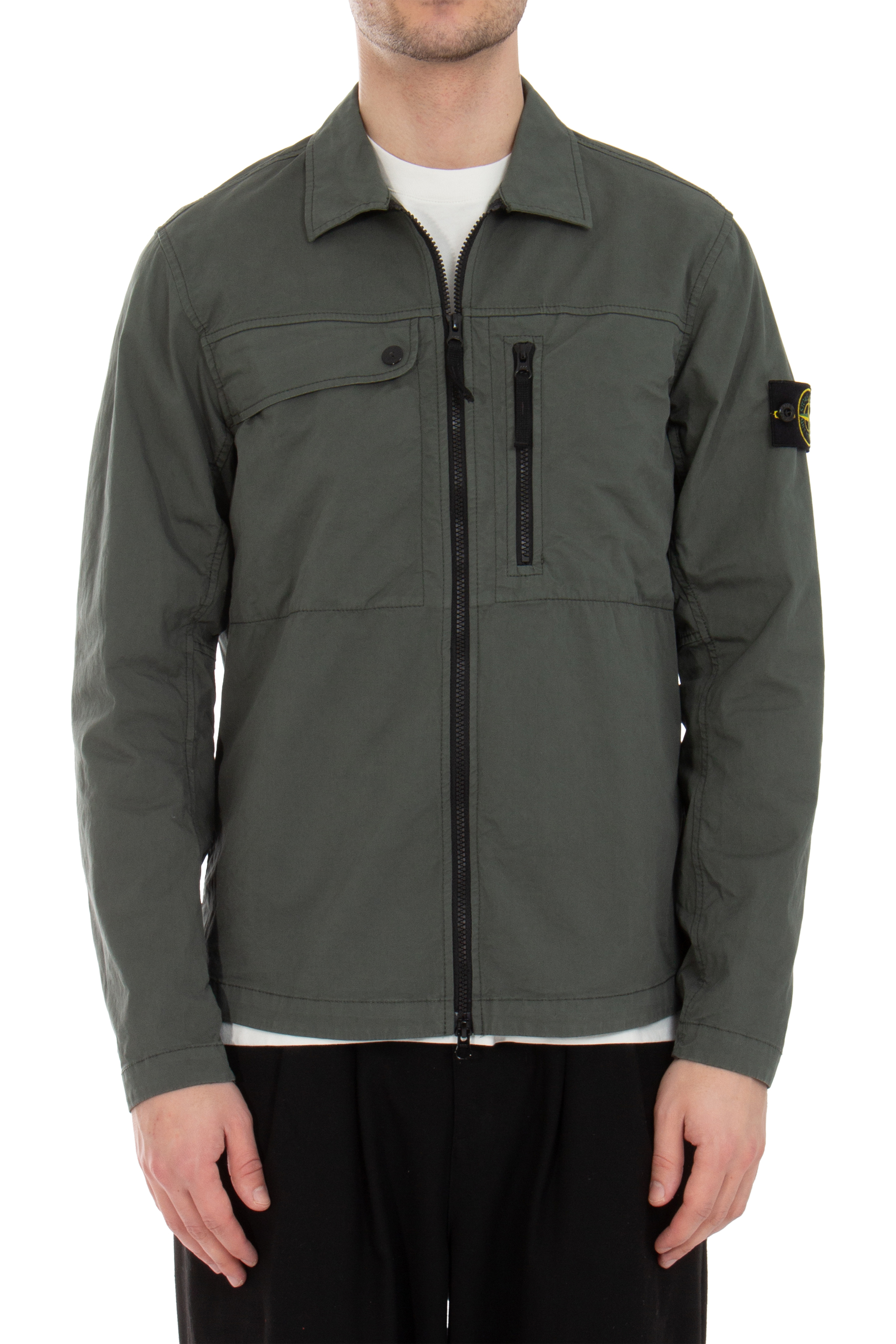 STONE ISLAND Supima Cotton Twill Stretch-TC Overshirt