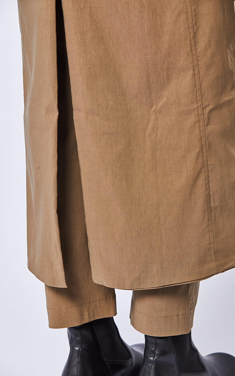 THOM KROM Long Woven Stretch Coat