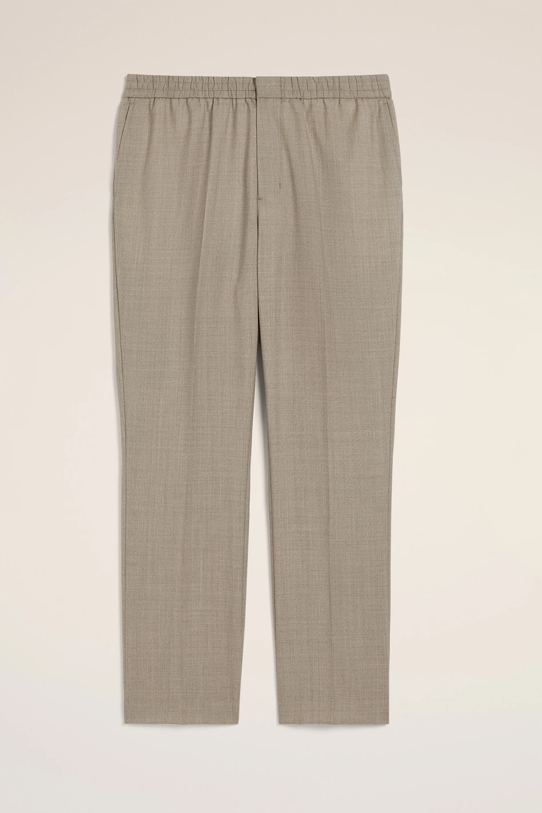 AMI PARIS Straight Leg Virgin Wool Canvas Pants