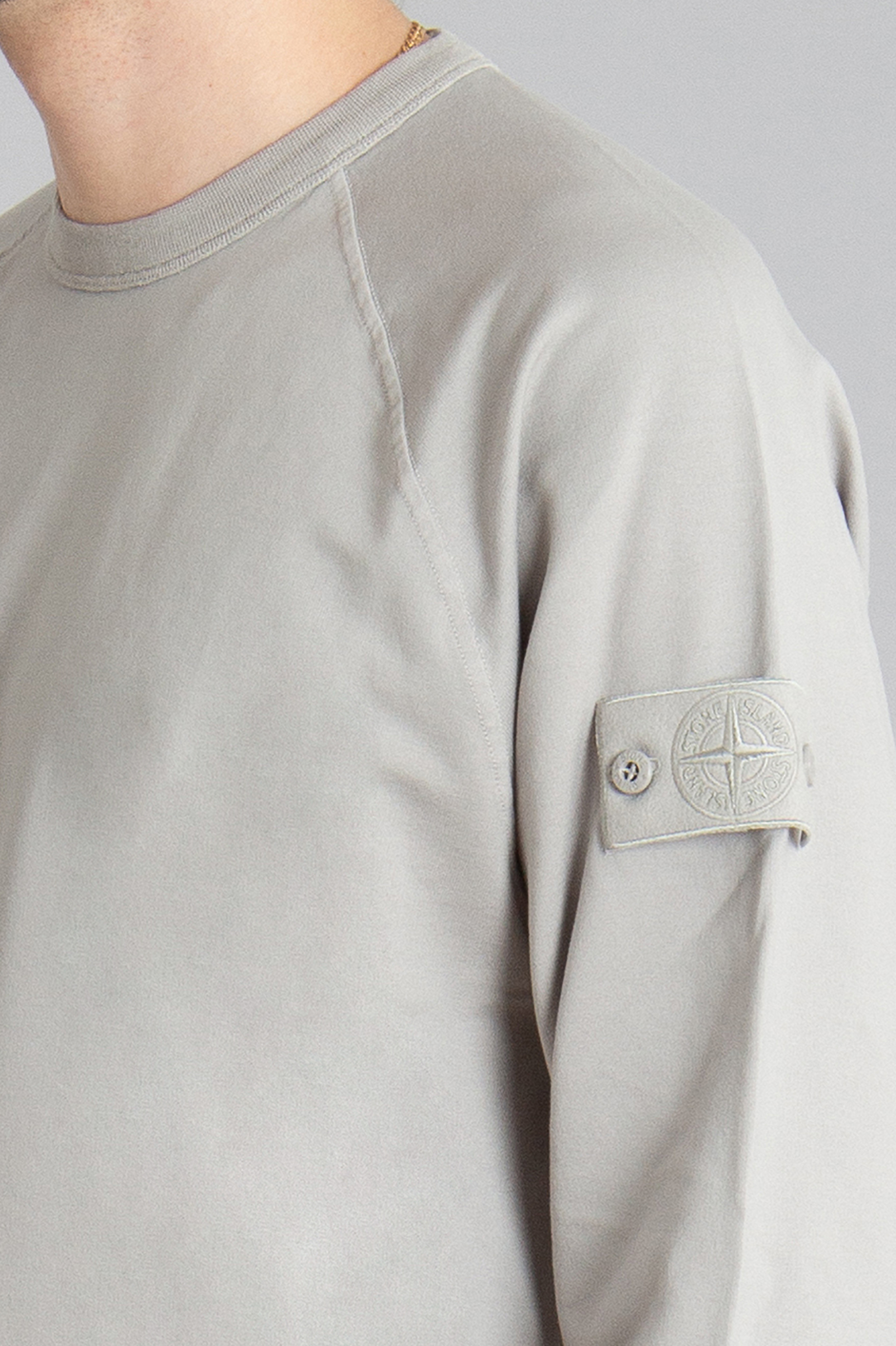 STONE ISLAND Ghost Piece Stretch Cotton Fleece Sweatshirt